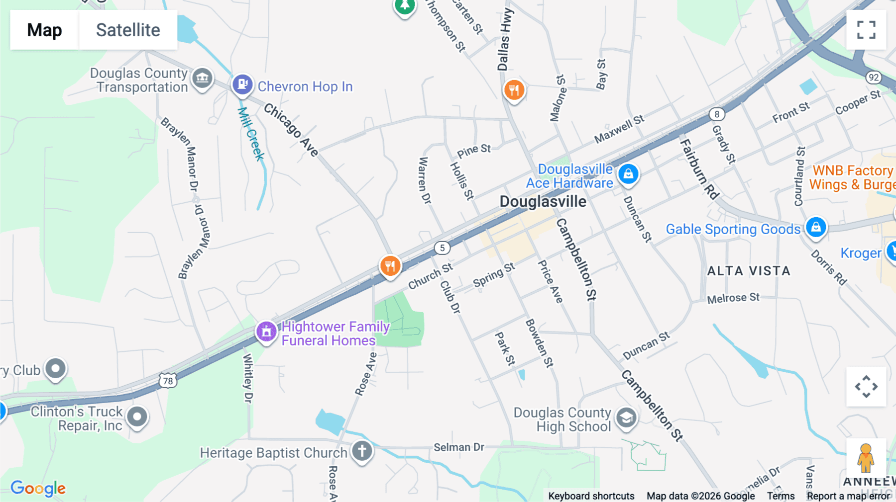 Click for interative map of 12461 Veterans Memorial Highway, 1st Floor, Douglasville