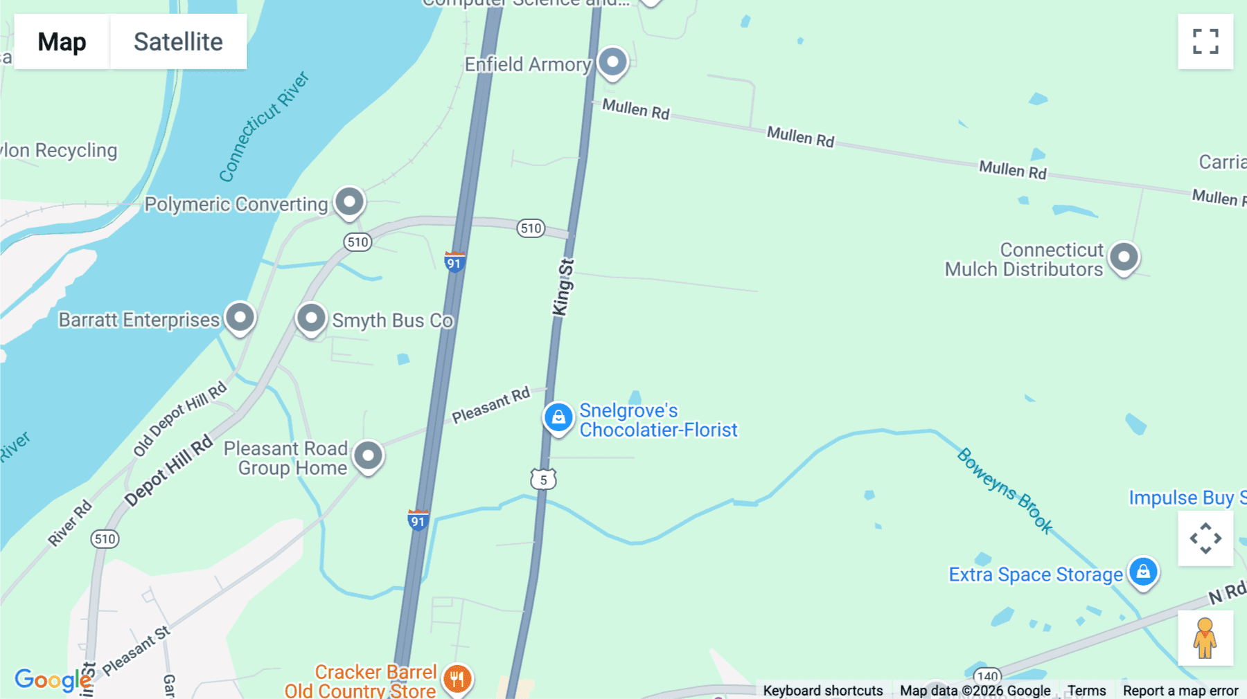 Click for interative map of 1699 King Street, 1st Floor, Enfield (Connecticut)