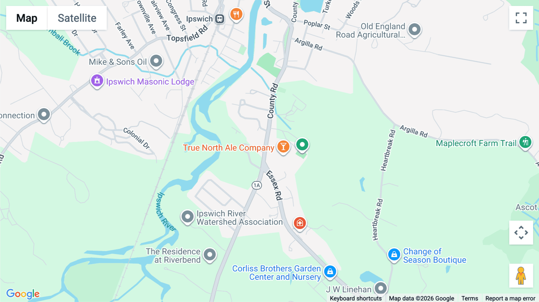 Click for interative map of 118 County Road, 1st and 2nd floor, Ipswich