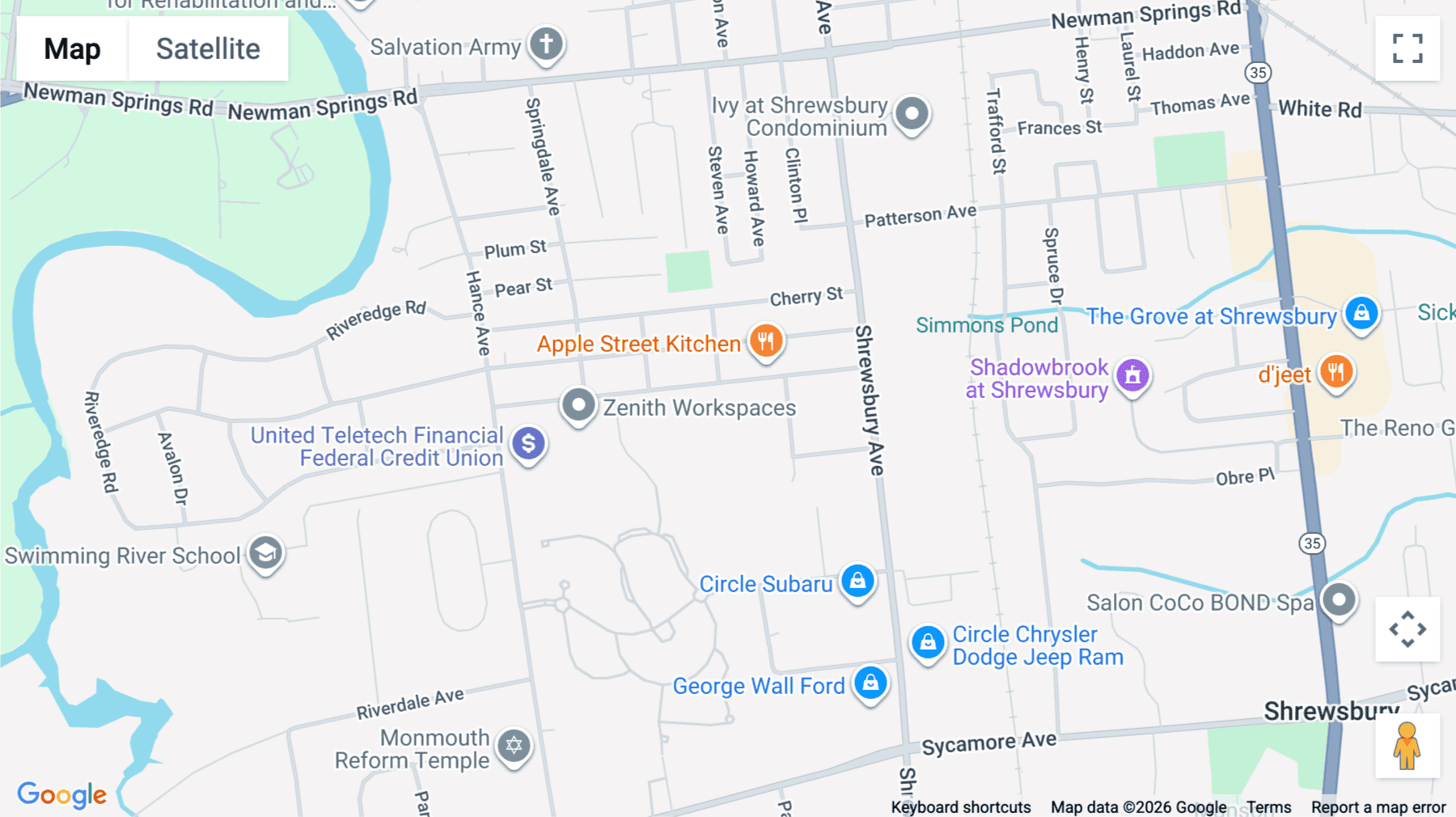 Click for interative map of 44 Apple Street, 1st Floor, Tinton Falls