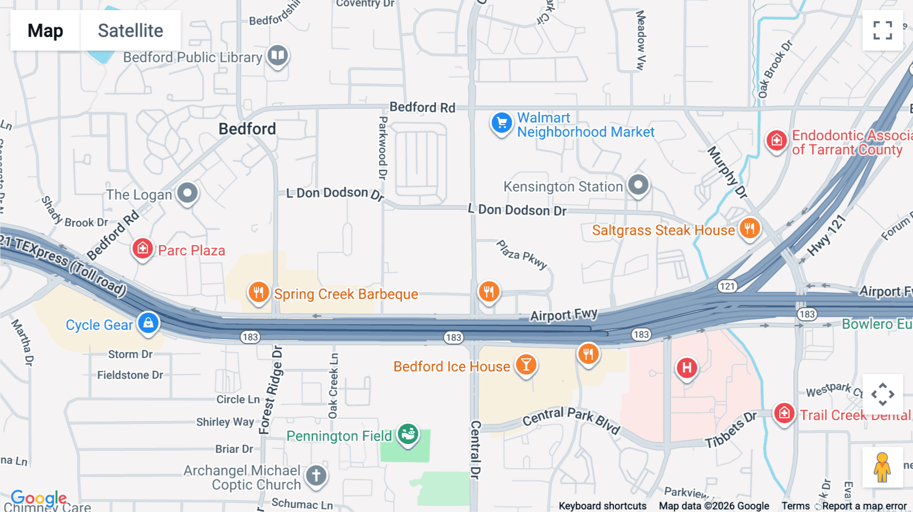 Click for interative map of 1903 CENTRAL DRIVE, BEDFORD, TEXAS 76021, Bedford (Texas)