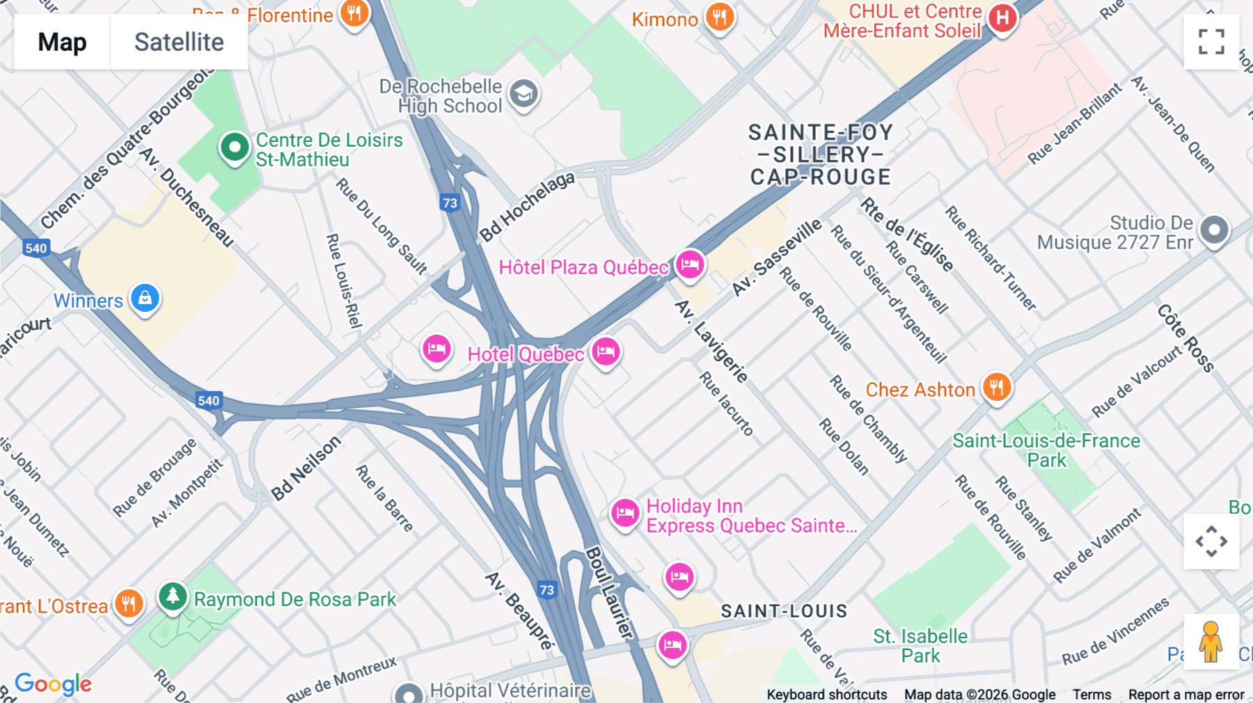 Click for interative map of 3107 Avenue des Hôtels, 1st Floor, Sainte-Foy, Quebec City