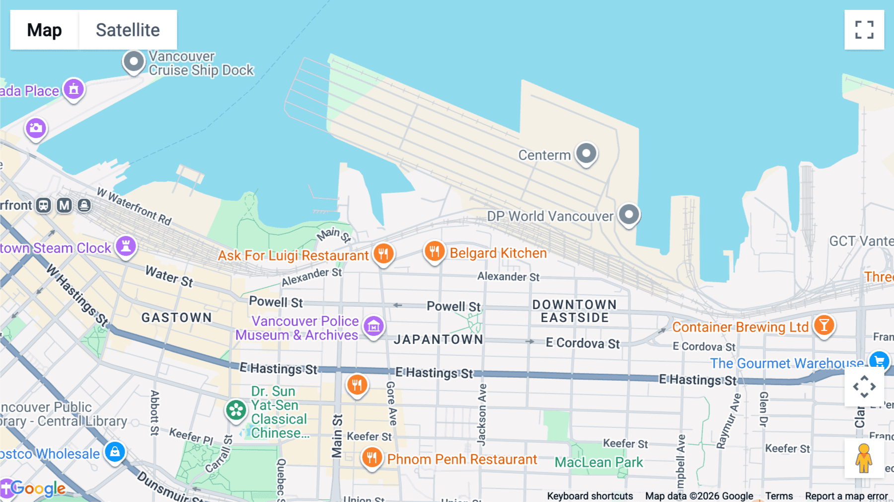 Click for interative map of 49, Dunlevy Avenue, Suite 220, Vancouver