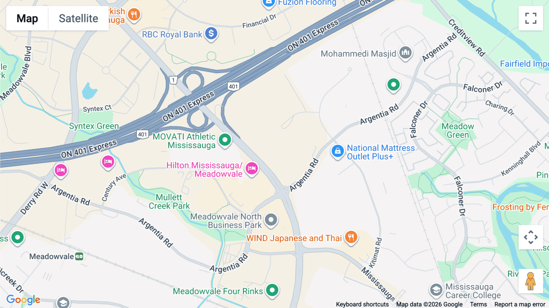 Click for interative map of 6733 Mississauga Road, Suite 700, Mississauga