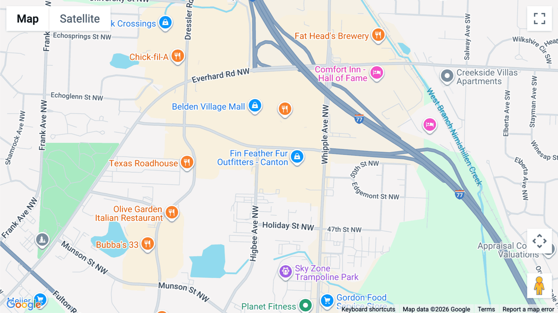 Click for interative map of 4150 Belden Village Street Northwest, Suite 300, Canton (Massachusetts)