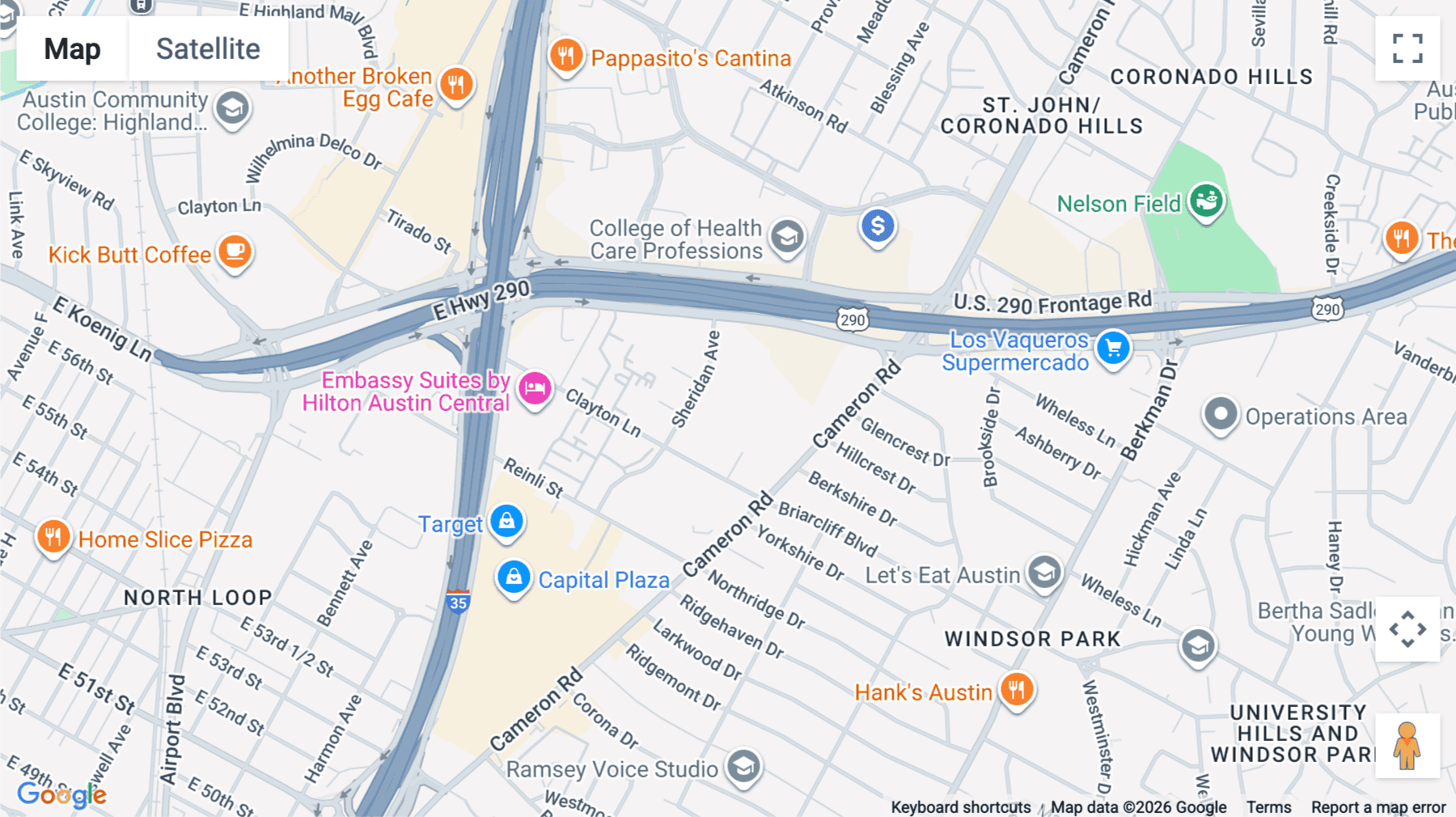 Click for interative map of 1106, Clayton Lane, West Tower, 5th Floor, Austin