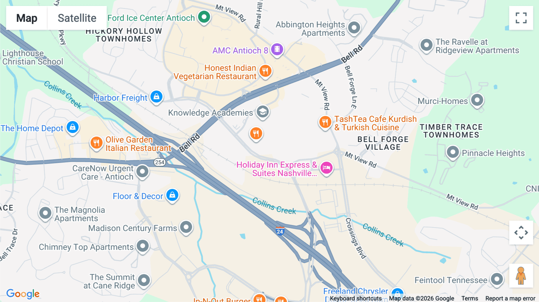 Click for interative map of 5380 Hickory Hollow Pkwy, 2nd Floor, Nashville
