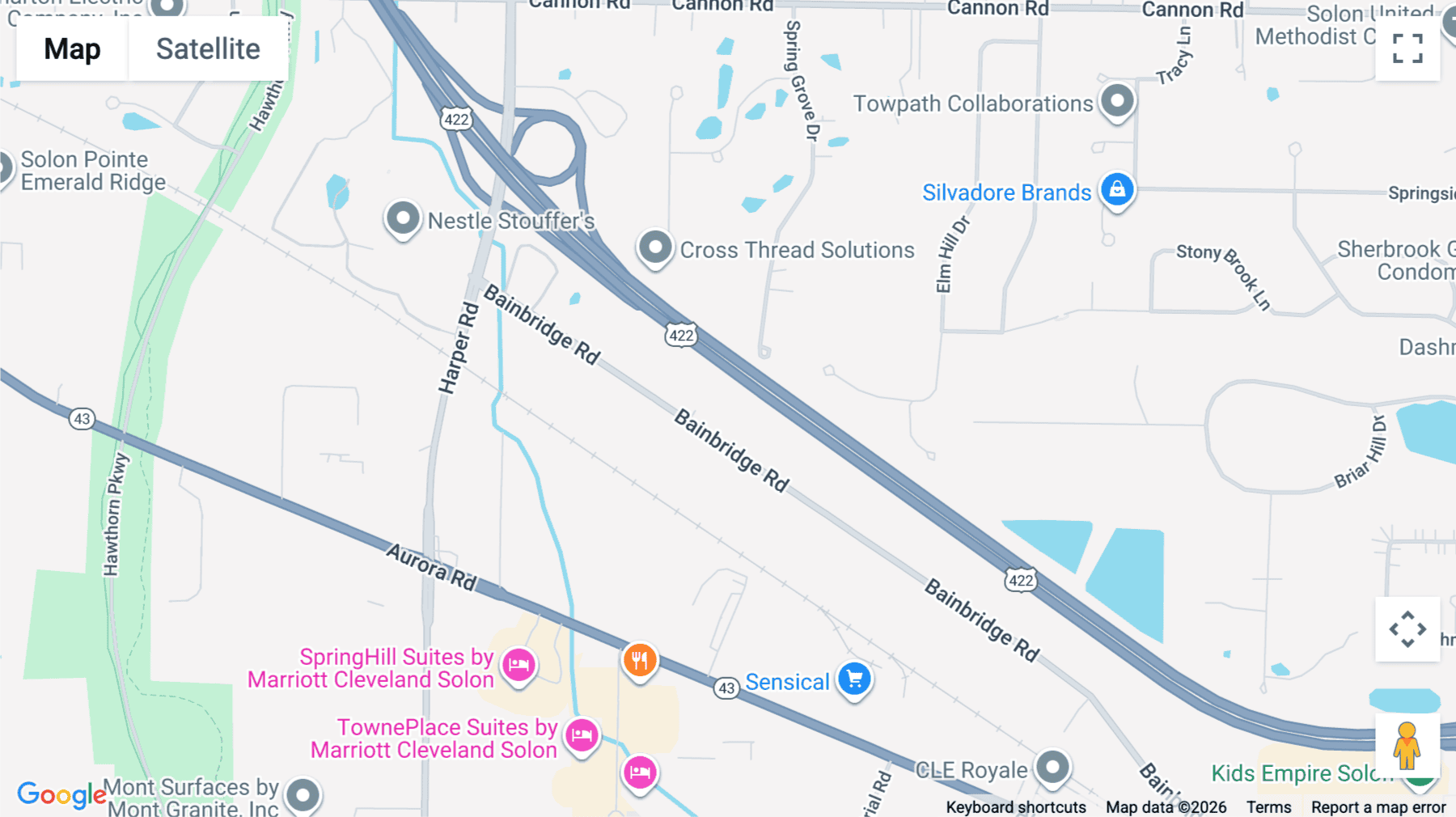 Click for interative map of 30575 Bainbridge Road, 1st Floor, Solon