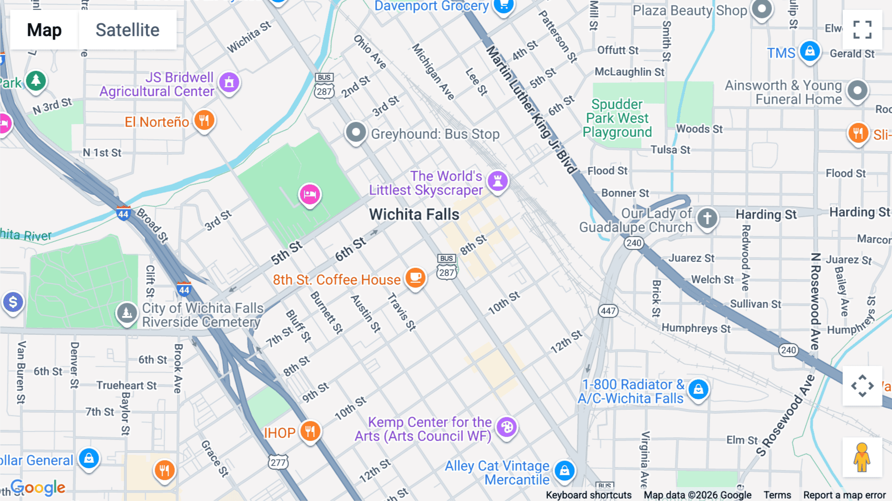 Click for interative map of 719 Scott Avenue, 12th Floor, Wichita Falls