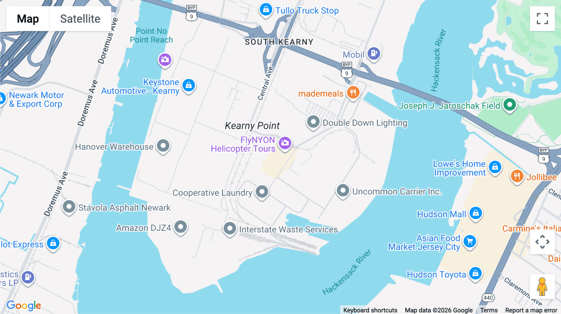 Click for interative map of 78, John Miller Way, Kearny