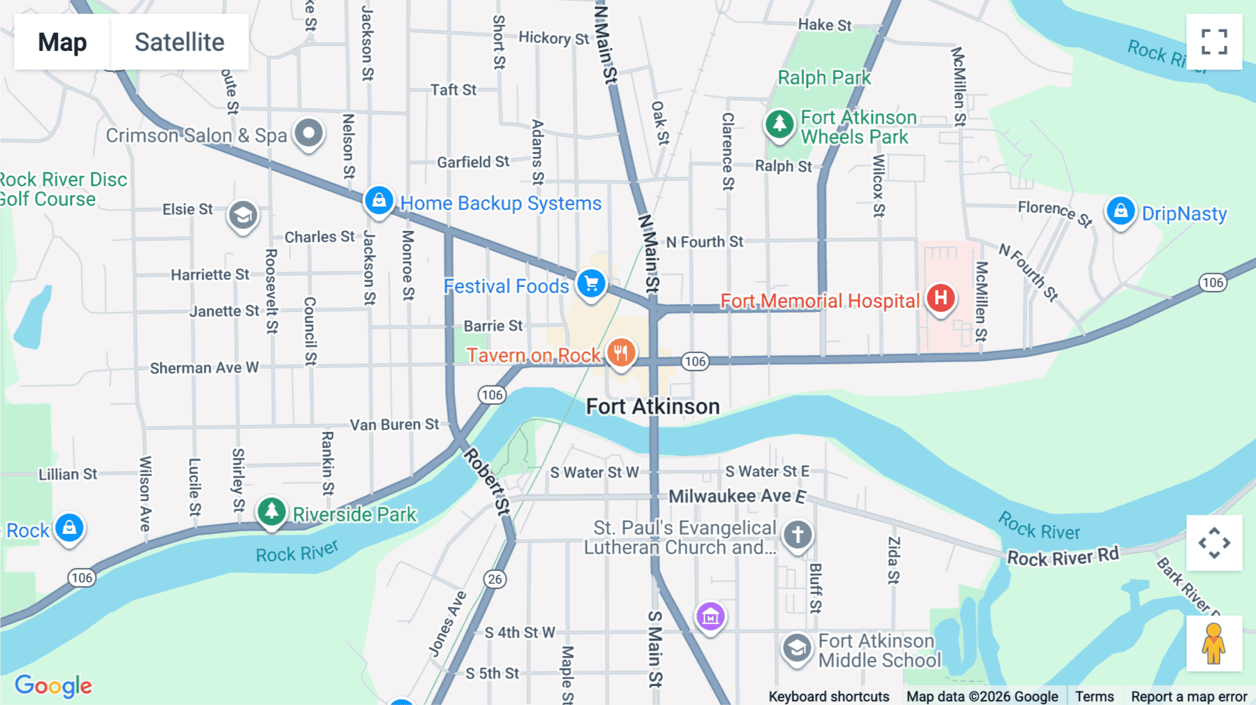Click for interative map of 201 North Main Street, 4th Floor, Fort Atkinson (Wisconsin)