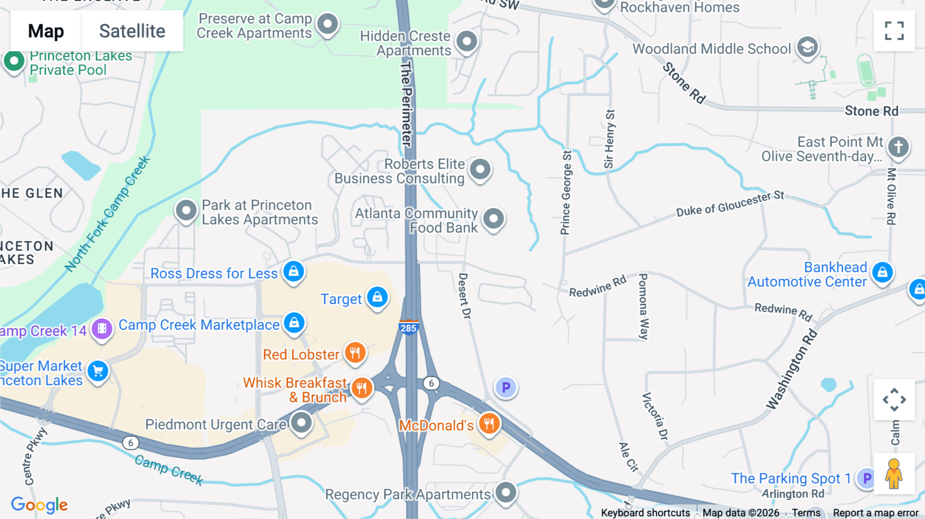 Click for interative map of 3465 North Desert Drive, 1st Floor, East Point