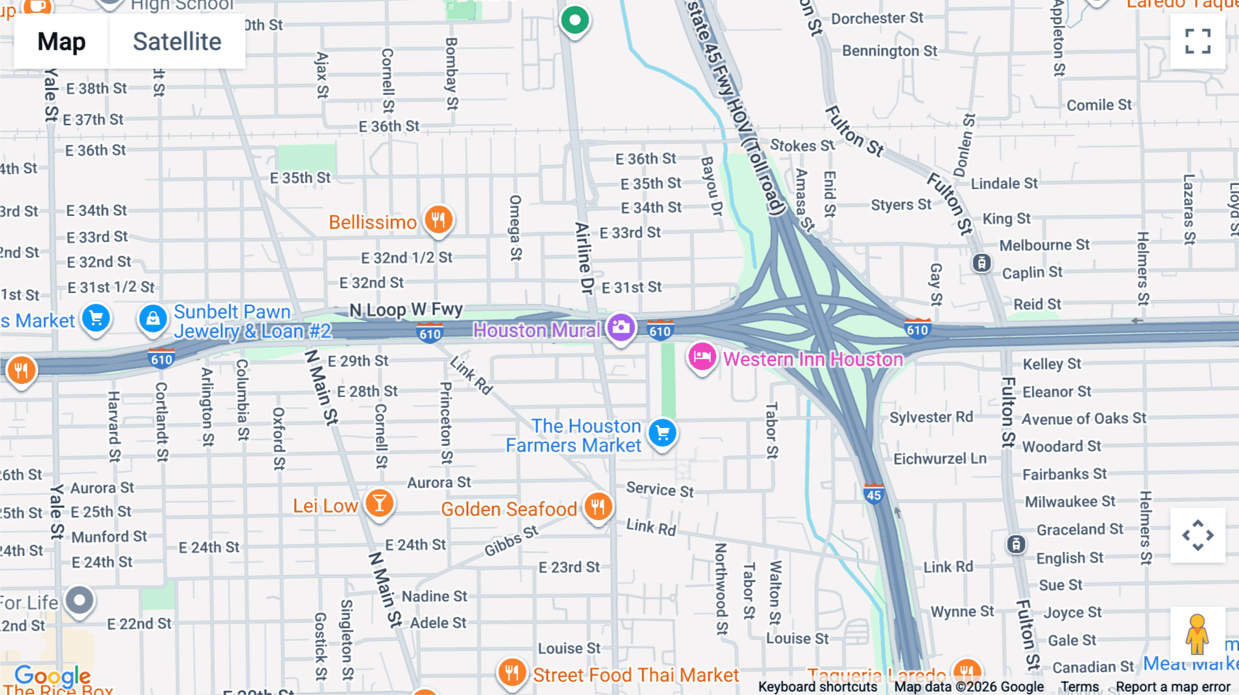 Click for interative map of 1111 North Loop West Freeway, Suite 400, Houston