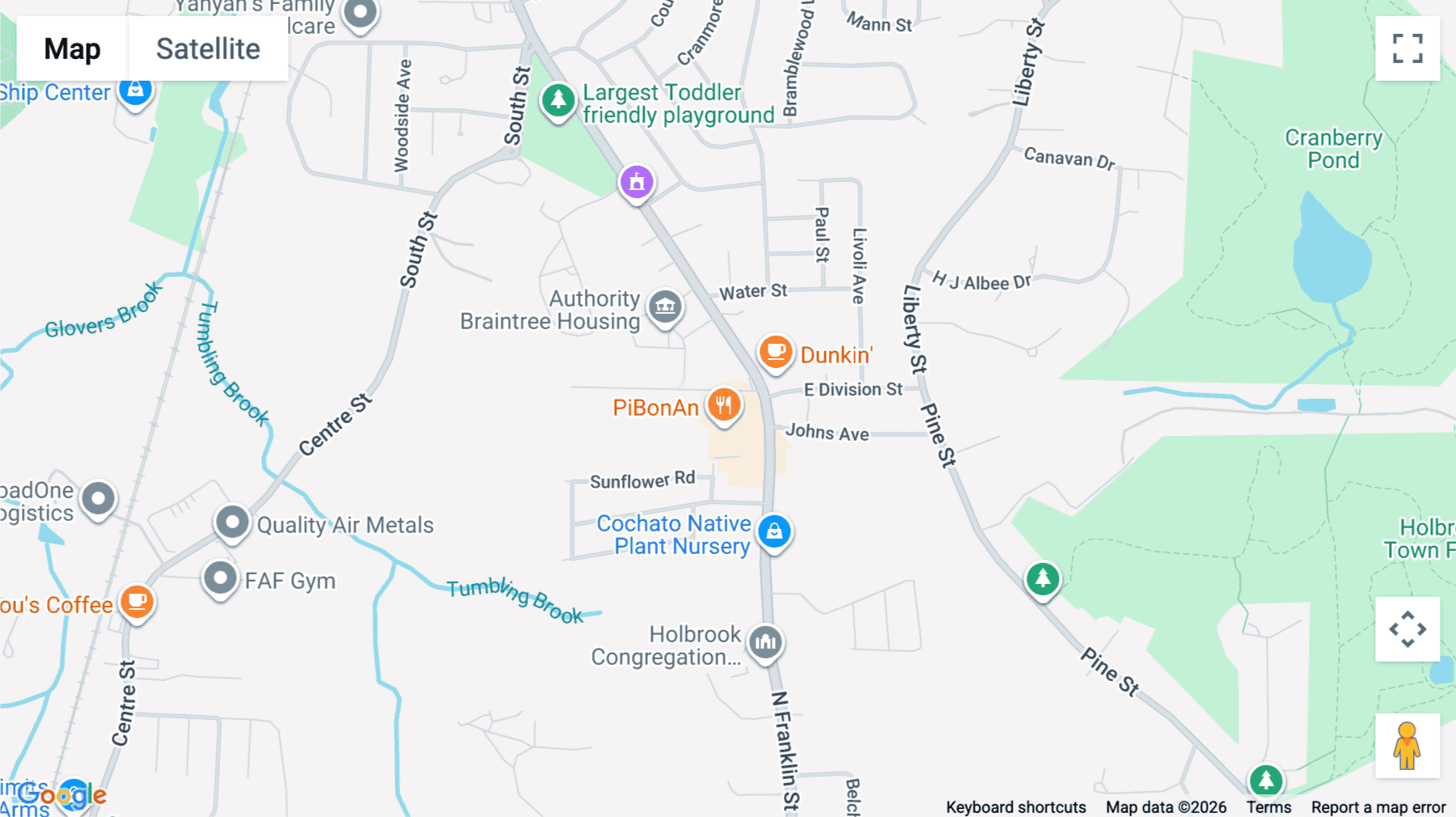 Click for interative map of 460-480 North Franklin Street, 2nd Floor, Holbrook