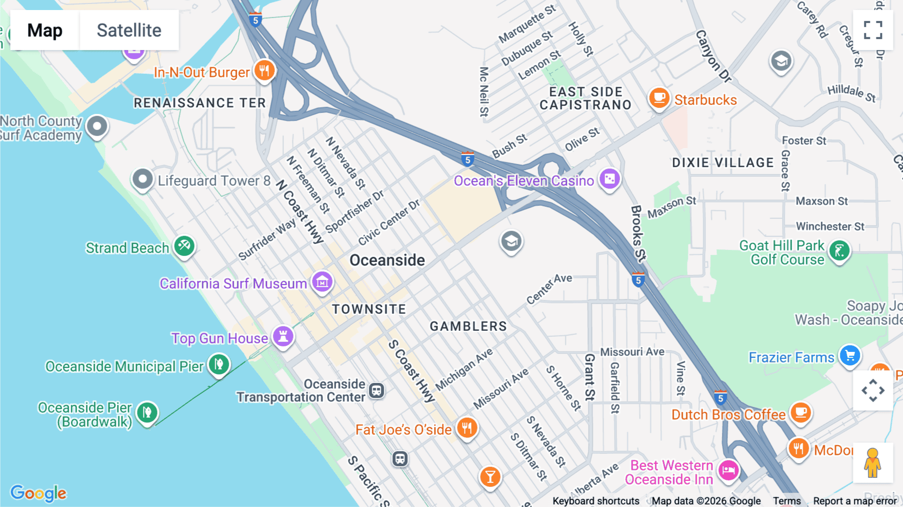 Click for interative map of 918 Mission Avenue, Oceanside