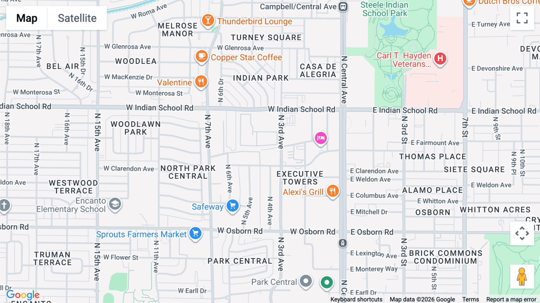 Click for interative map of 300 West Clarendon Avenue, 3rd Floor, Phoenix