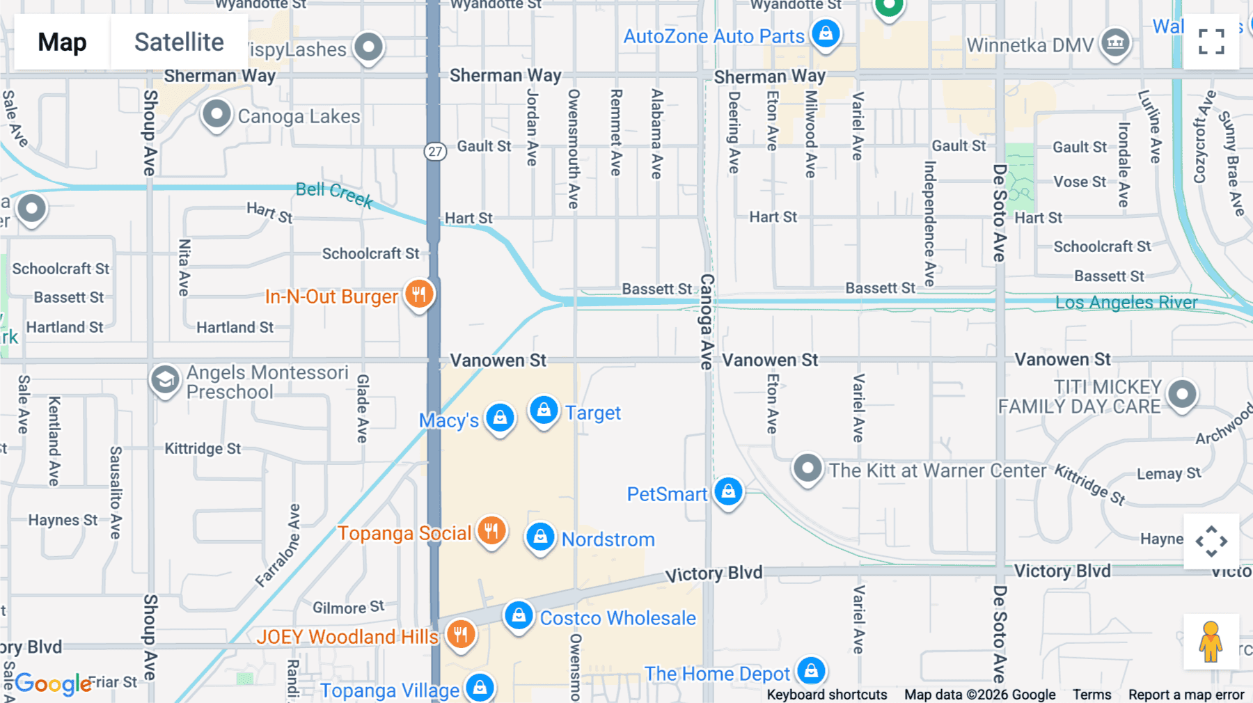 Click for interative map of 21515 Vanowen Street, Los Angeles