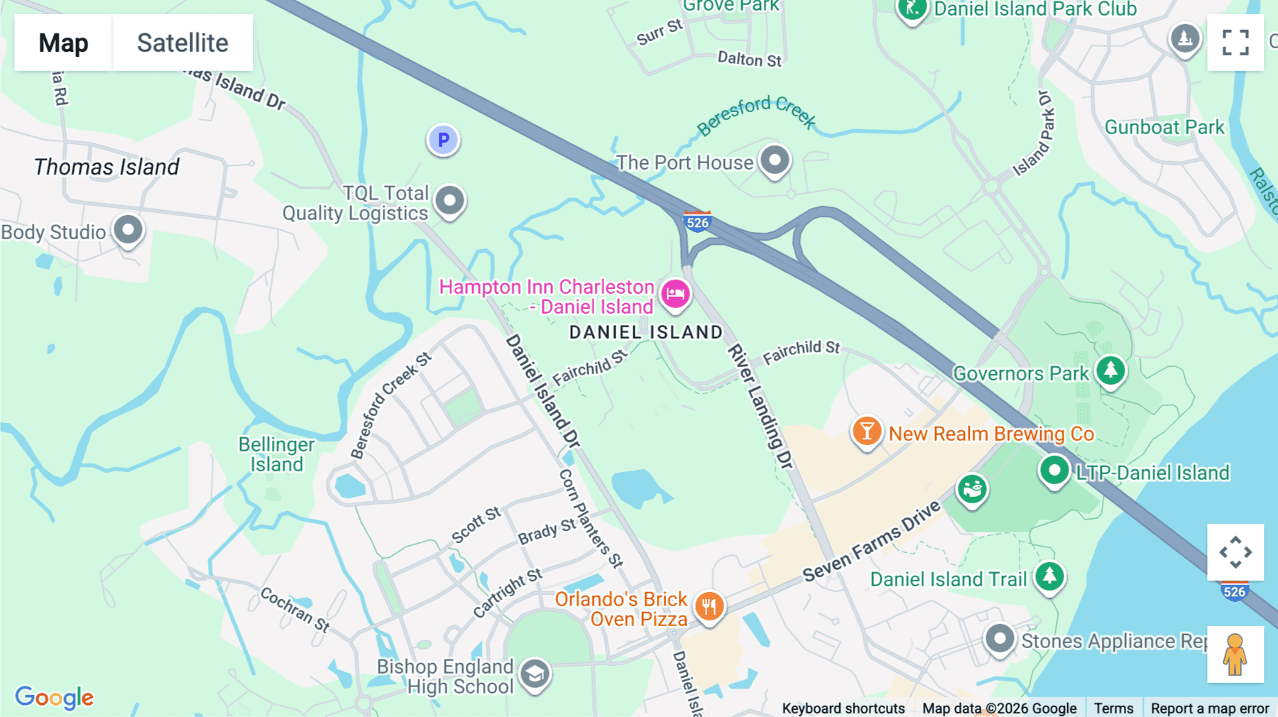 Click for interative map of 125 Fairchild Street, 2nd Floor, Chandler (Texas)