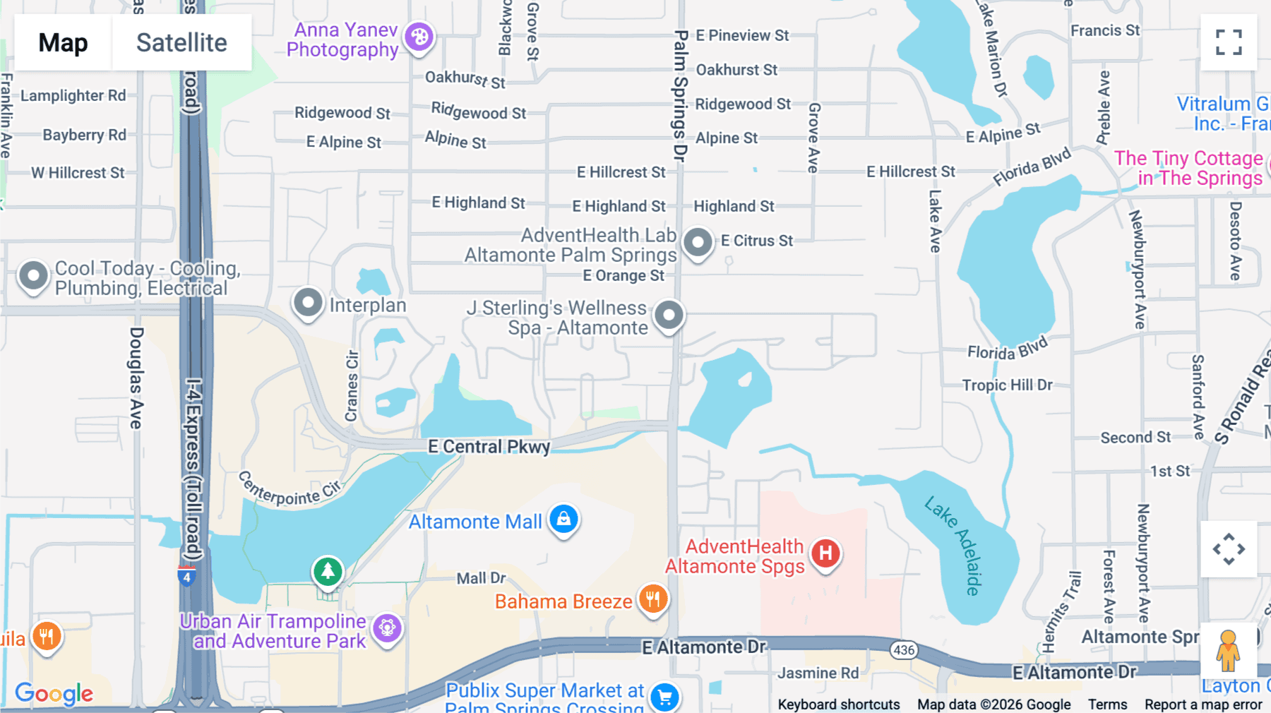 Click for interative map of 452 Osceola Street, Altamonte Springs