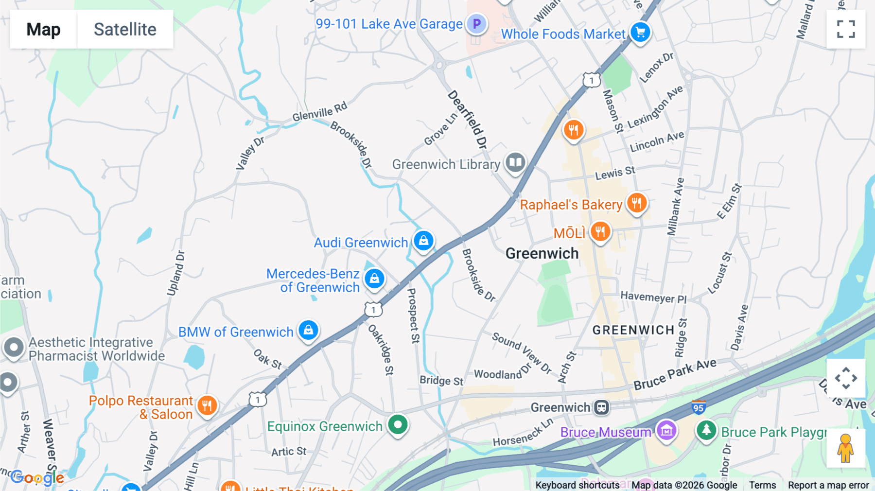 Click for interative map of 177 West Putnam Avenue, Greenwich