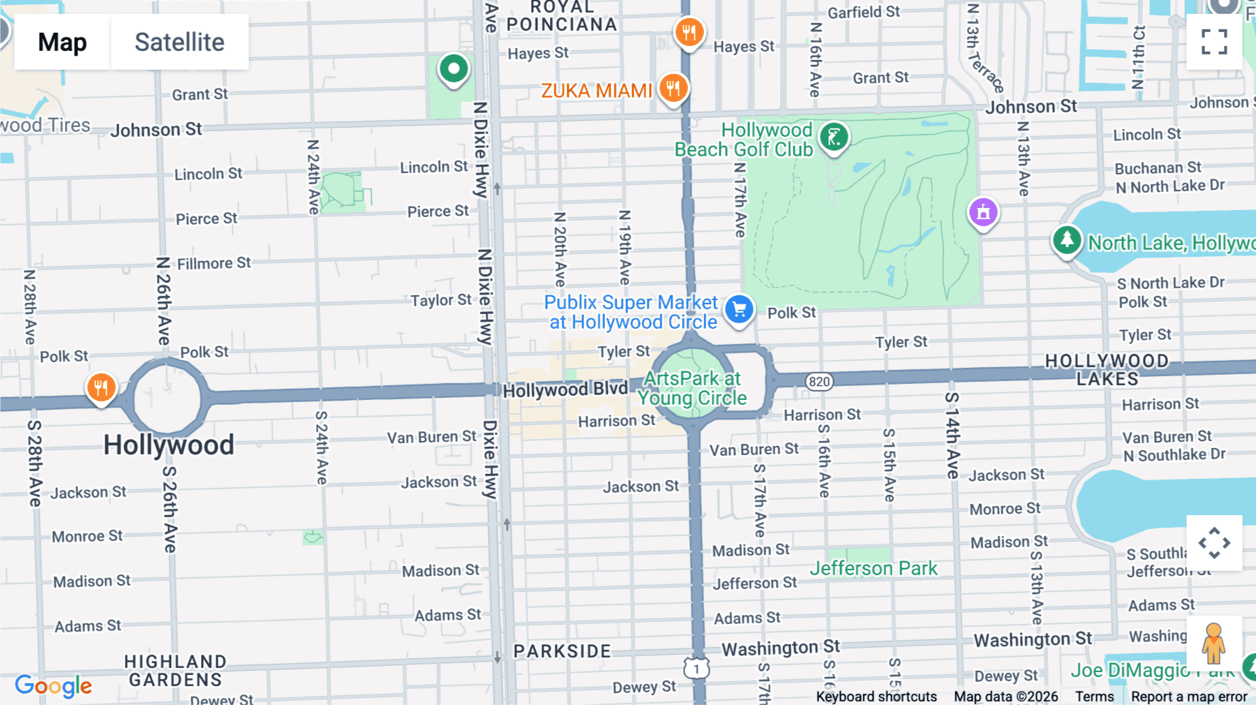 Click for interative map of 1895 Tyler Street, 3rd Floor, Hollywood (FL)
