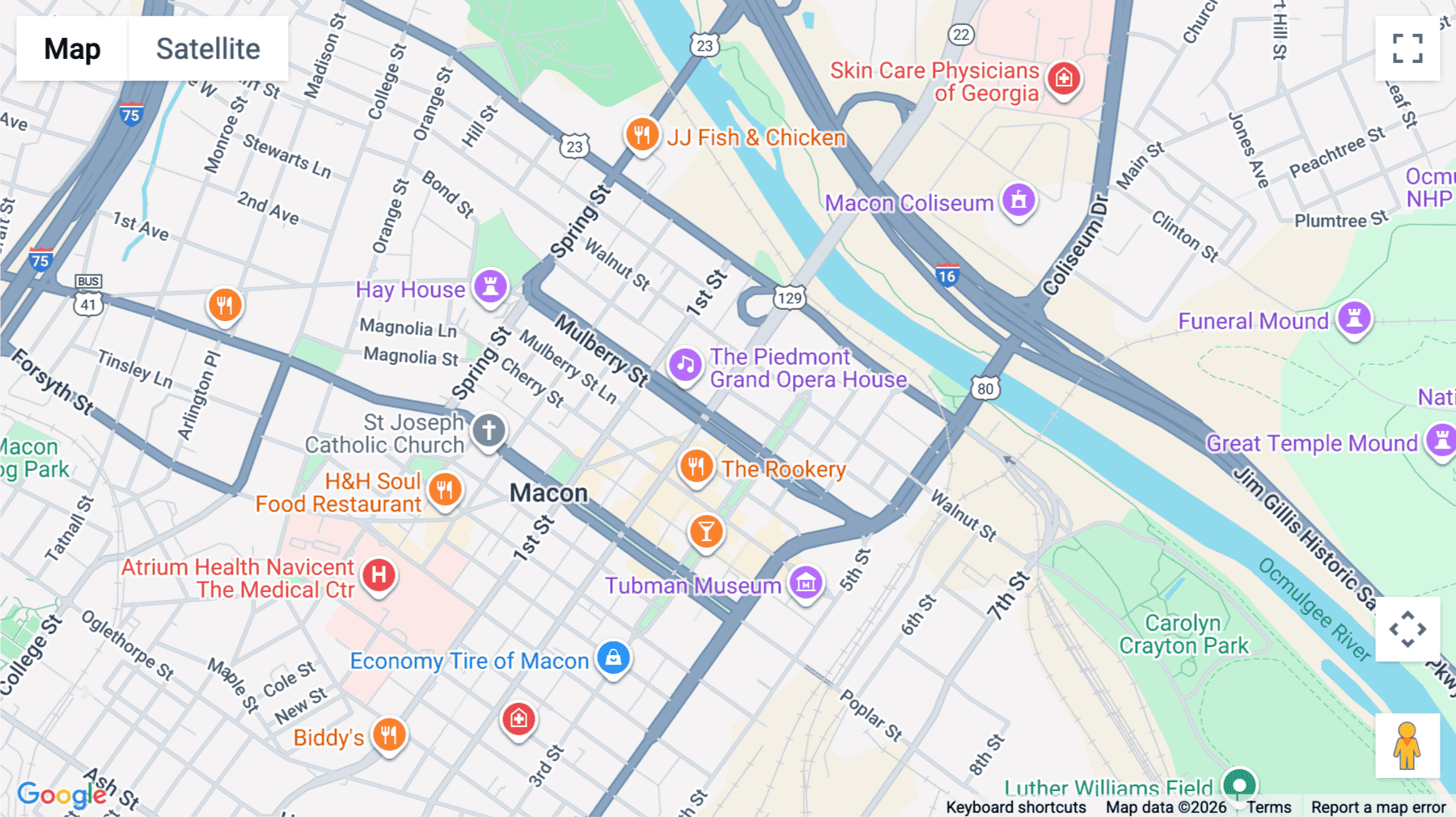 Click for interative map of 577 Mulberry Street, 5th Floor, Macon