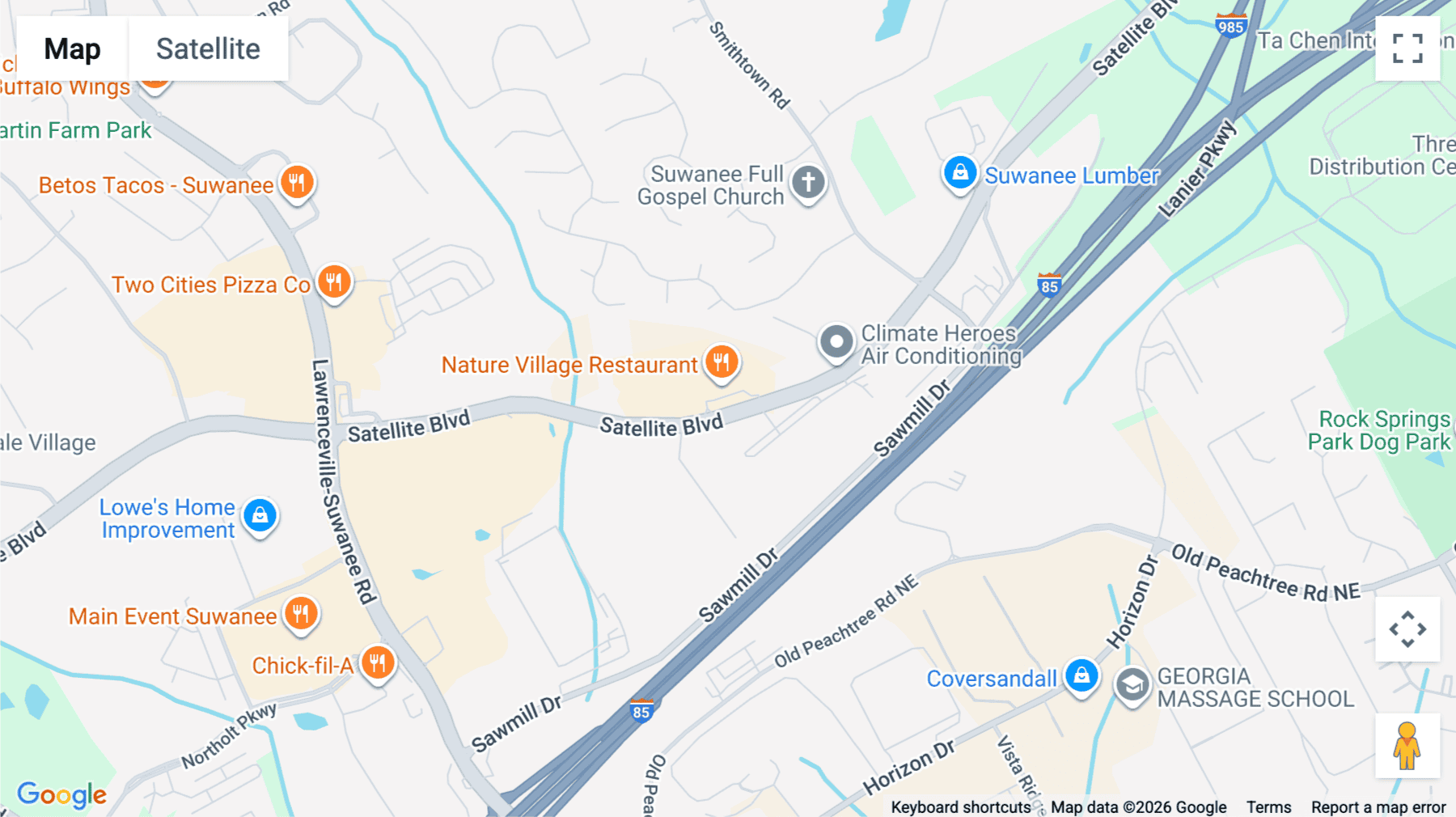 Click for interative map of 302 Satellite Boulevard Northeast, 4th floor, Suwanee