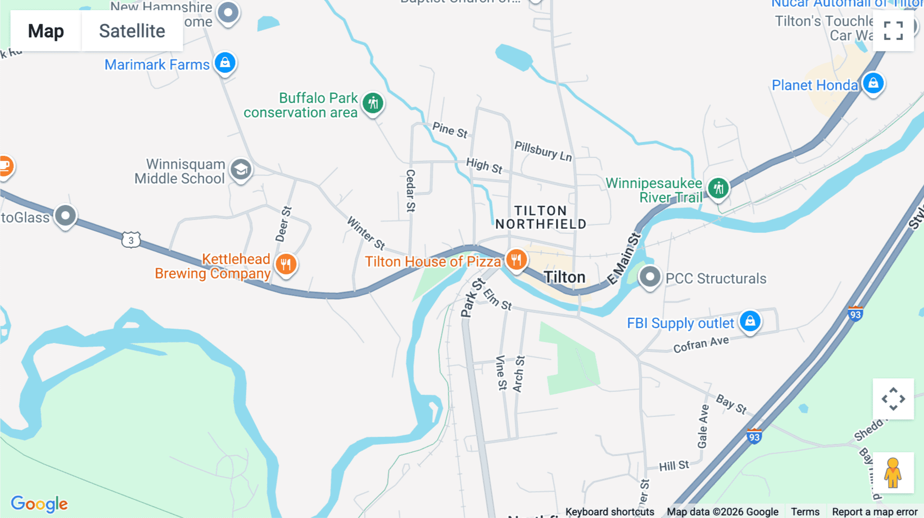 Click for interative map of 322 West Main Street, Tilton