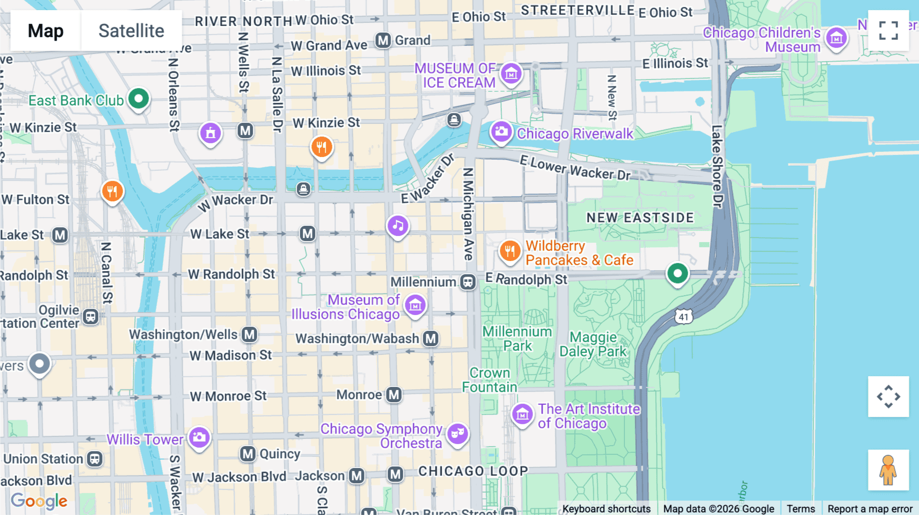 Click for interative map of 150 N. Michigan Avenue, Chicago