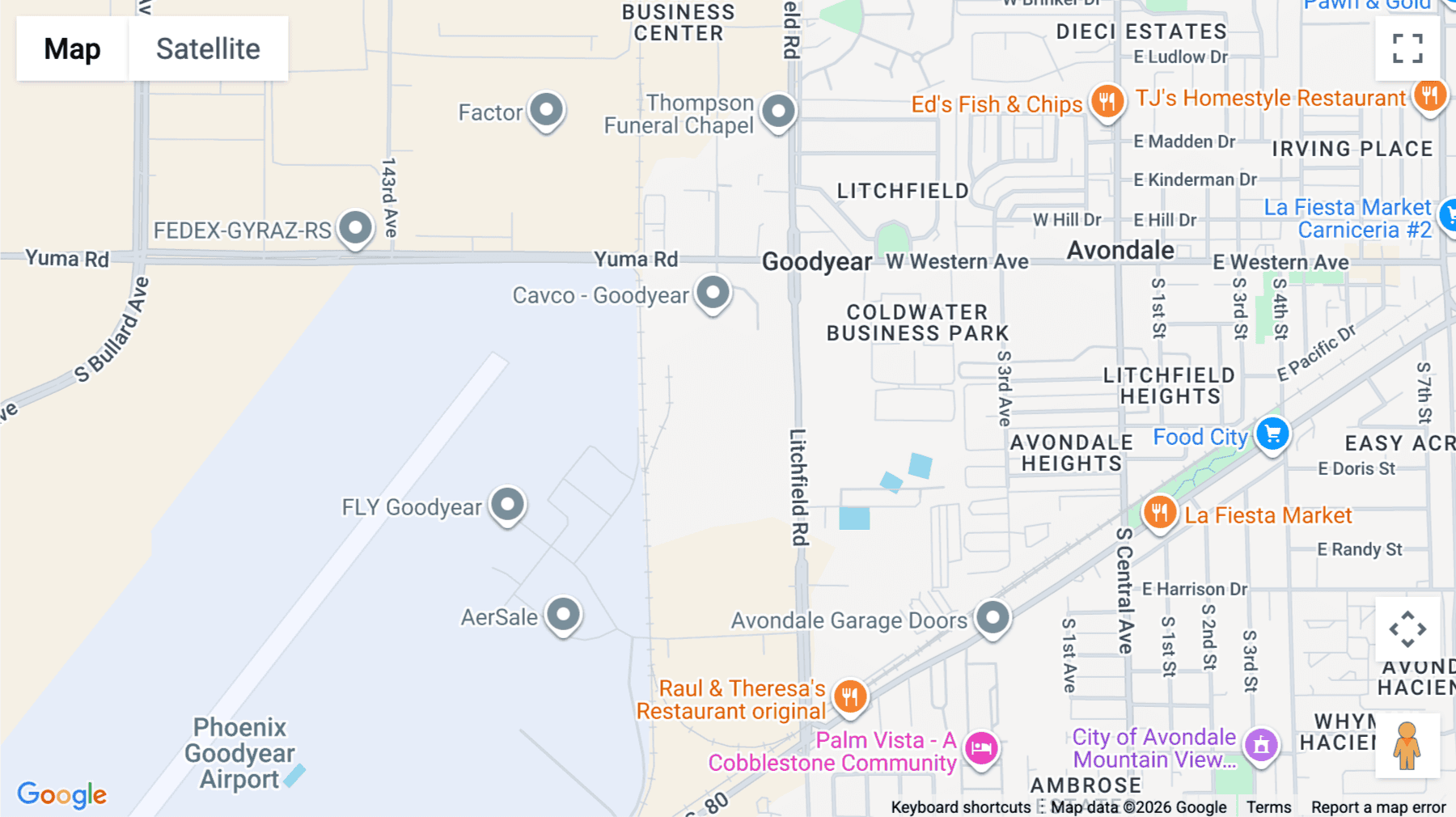 Click for interative map of 11300 S Litchfield Rd, 1st Floor, Goodyear