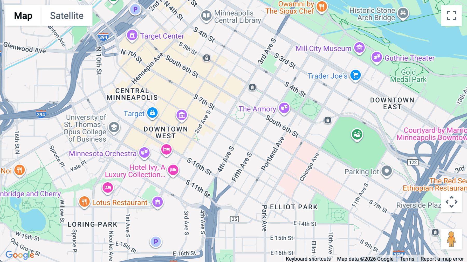 Click for interative map of 333 South 7th Street, Minneapolis