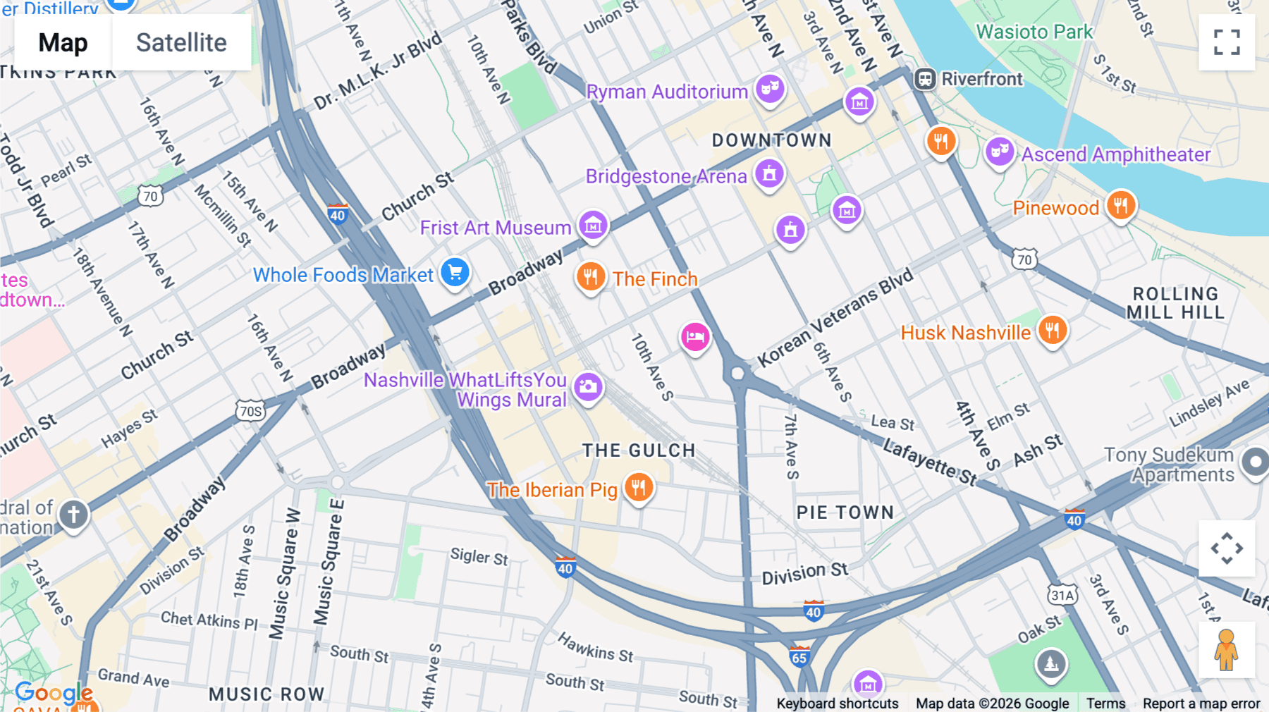 Click for interative map of 209, 10th Avenue South, Suite 560, Nashville