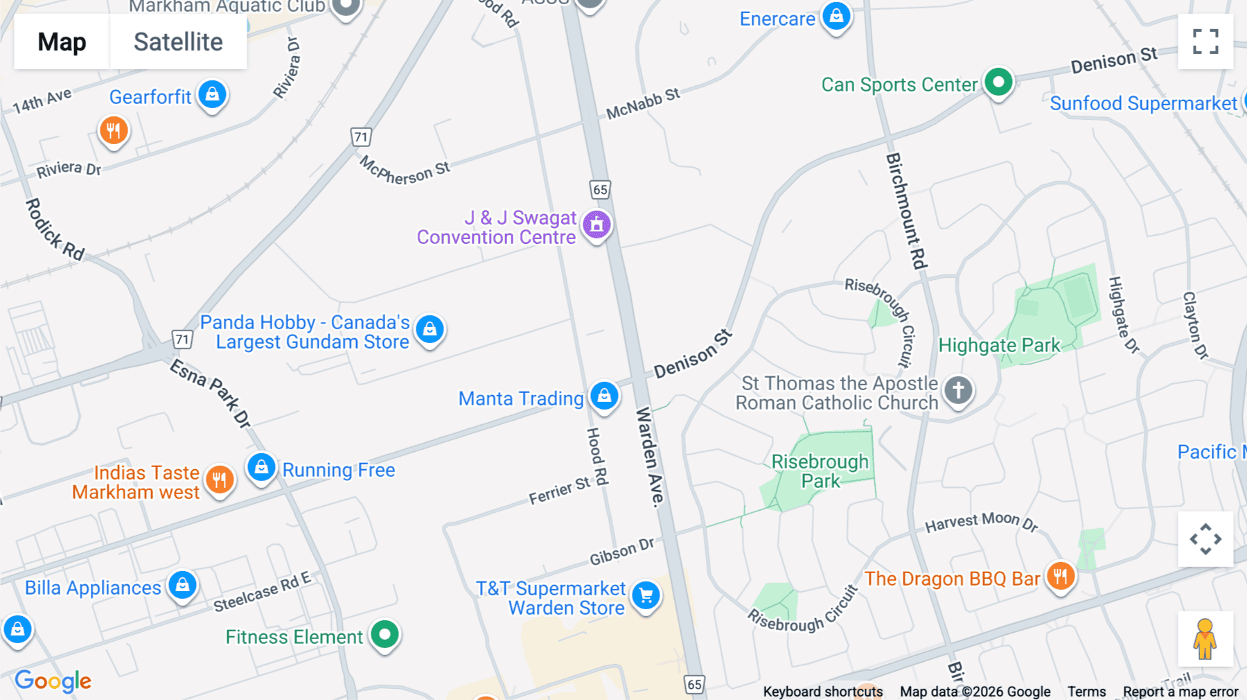 Click for interative map of 7300 Warden Avenue, 4th Floor, Markham