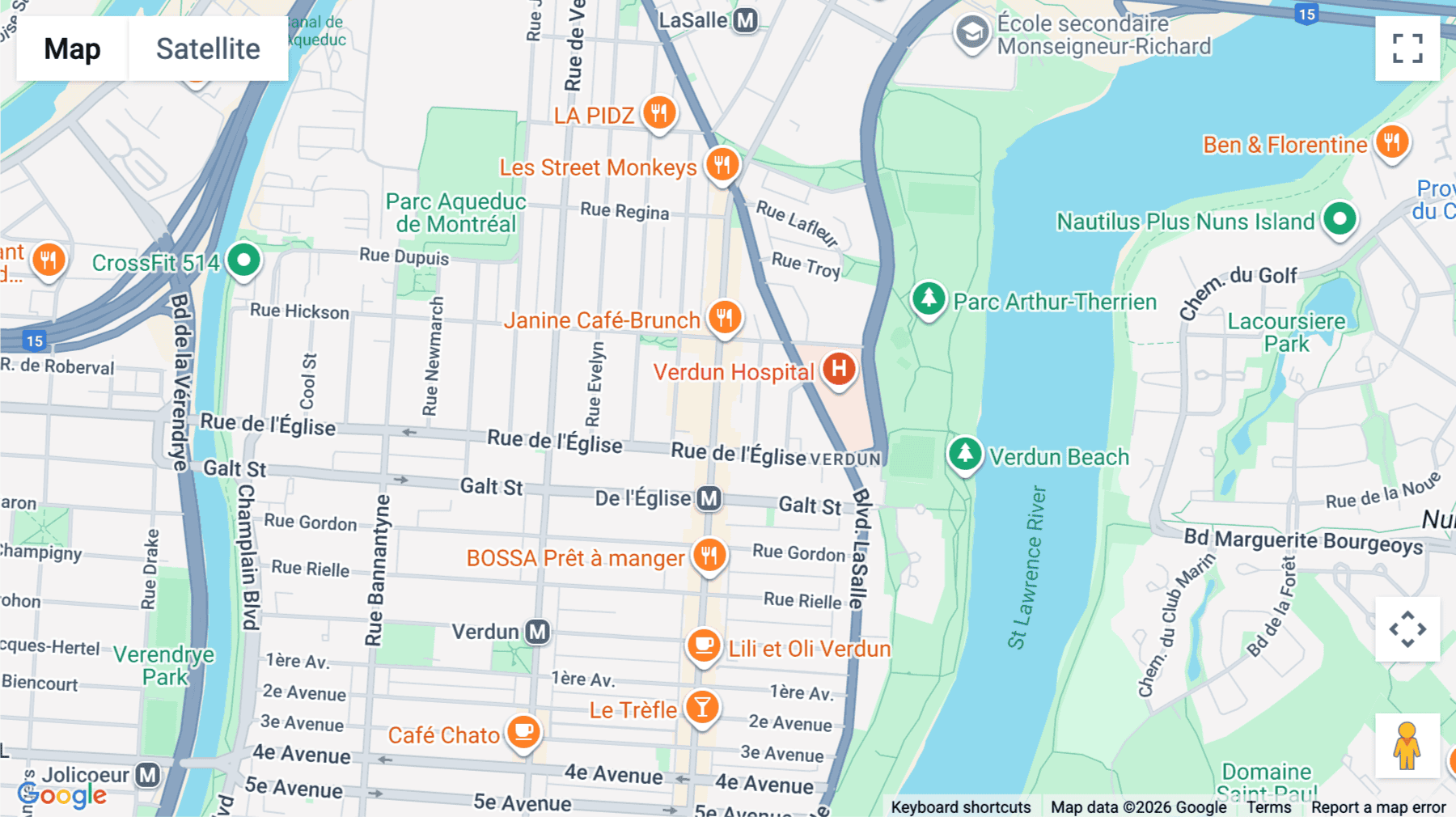 Click for interative map of 4012 Wellington, 2nd Floor, Montreal