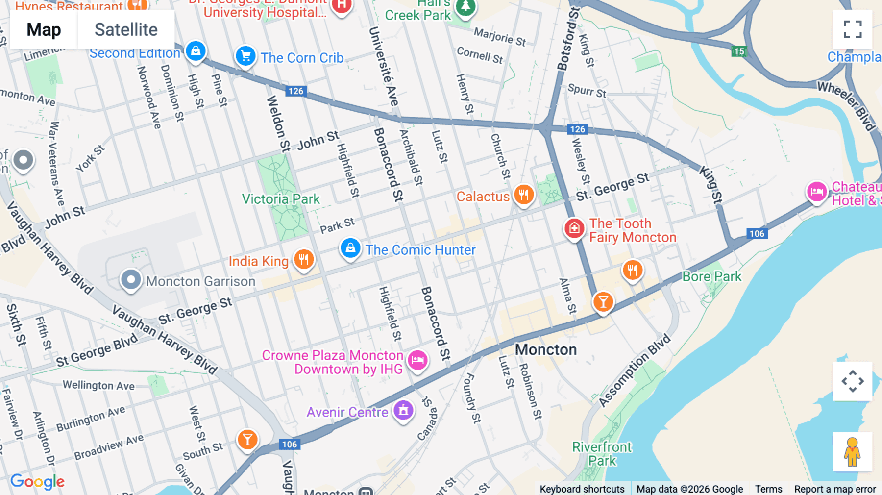 Click for interative map of 236 Saint George St, 4th Floor, Moncton