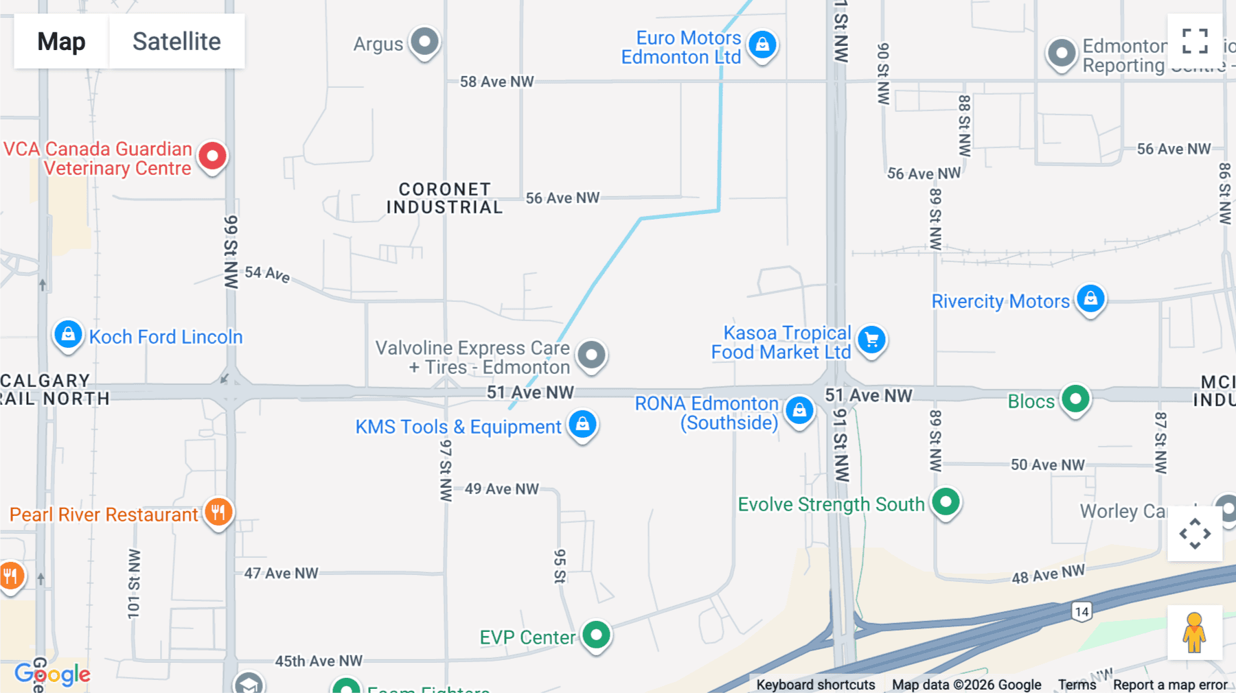 Click for interative map of 9452 51 Avenue NW, 3rd Floor, Edmonton