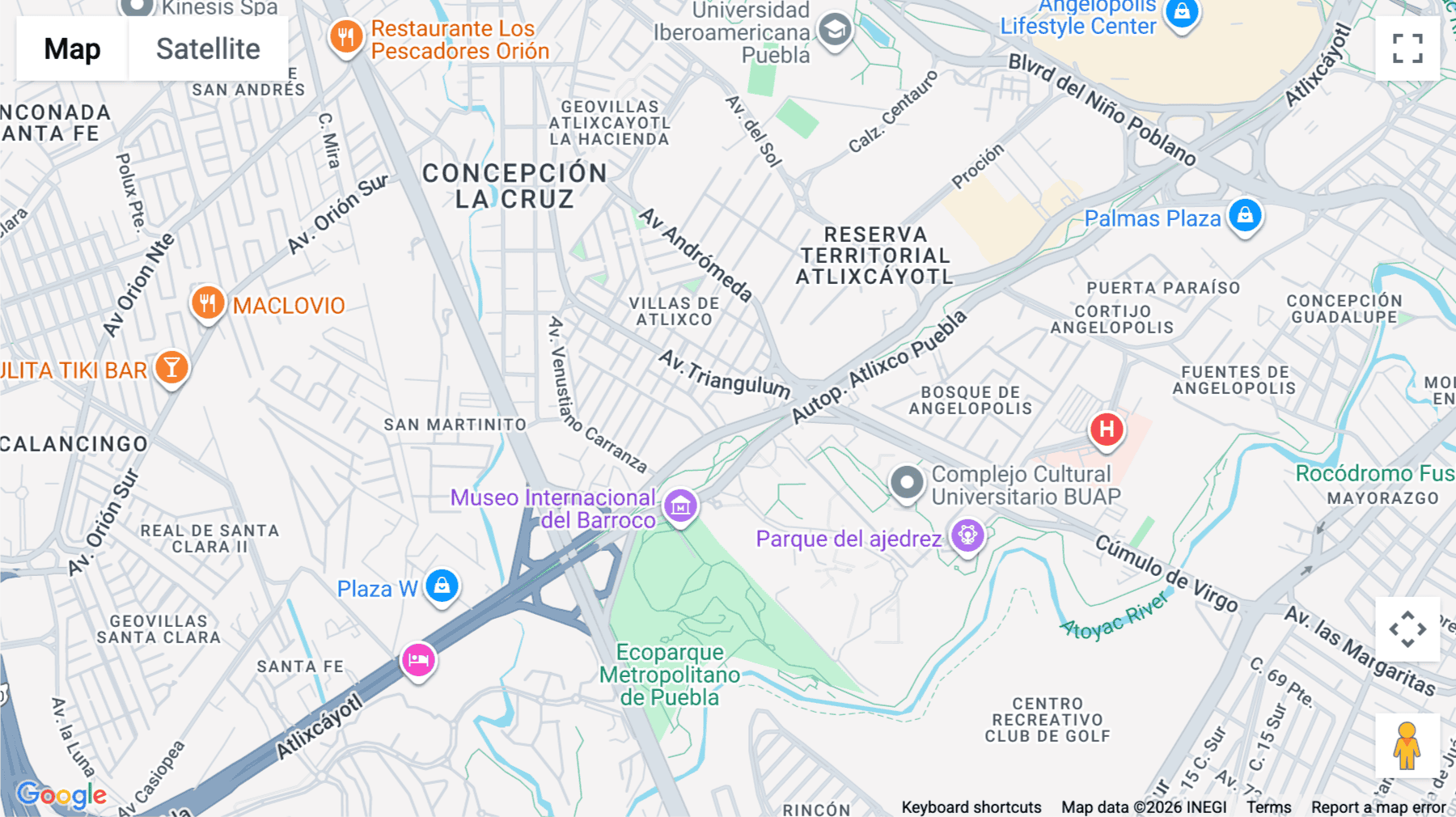 Click for interative map of Atlixcáyotl 2210, Atlixcayotl, 72197, Reserva Territorial Atlixcáyotl, Corredor Comercial Desarrollo, Piso 4, Puebla