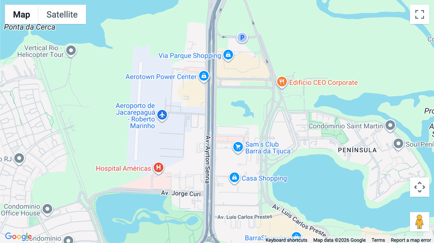 Click for interative map of Av. Ayrton Senna 2600, Barra Da Tijuca, Rio de Janeiro