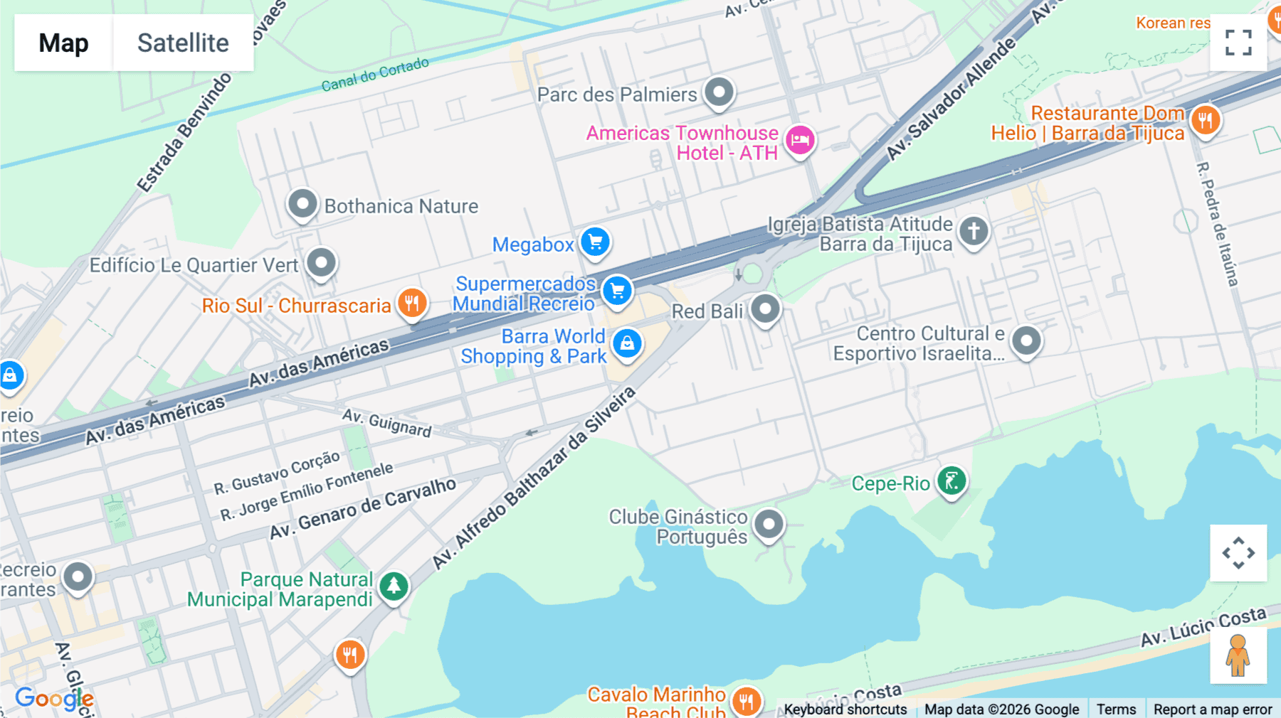 Click for interative map of Av. Alfredo Balthazar da Silveira, 580, Recreio dos Bandeirantes, Rio de Janeiro