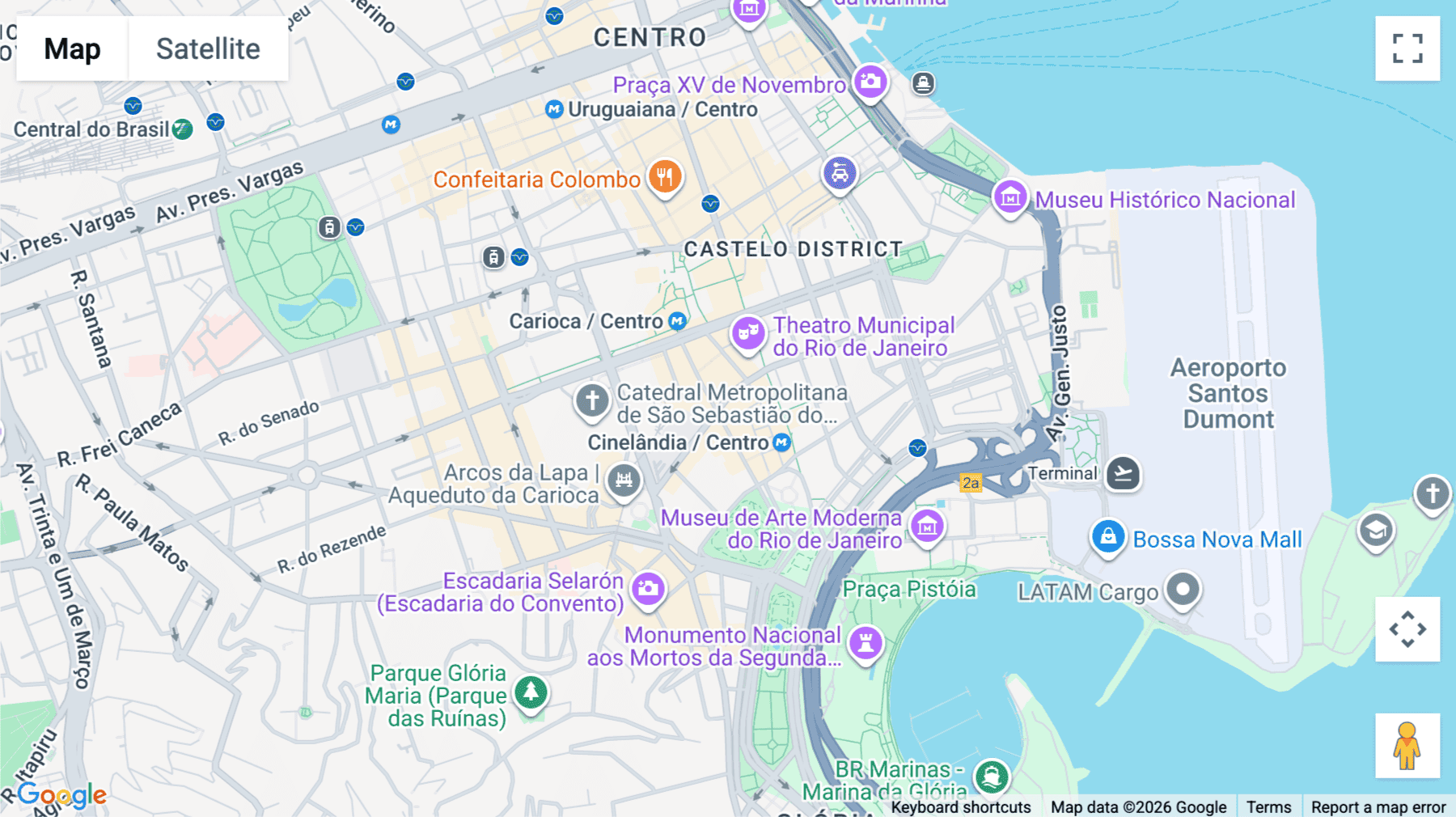 Click for interative map of R. Alcindo Guanabara, 24 sala 1507, Centro, Rio de Janeiro