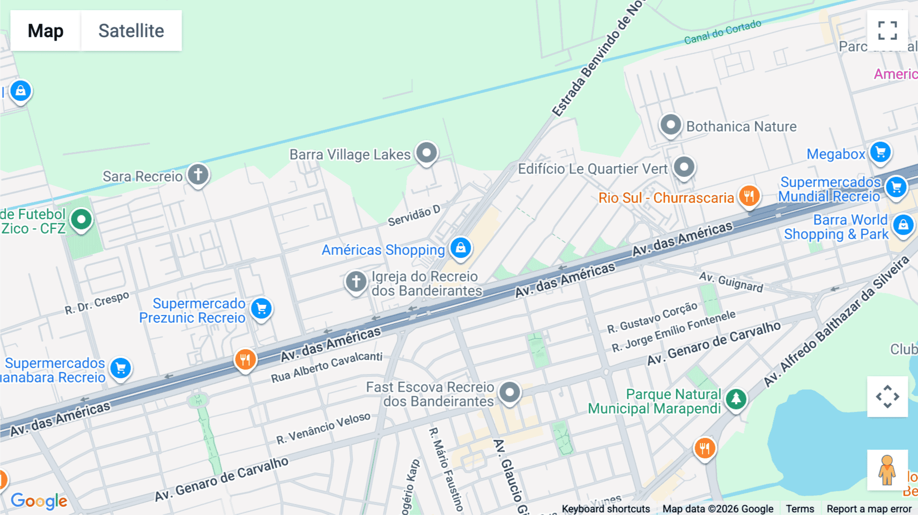 Click for interative map of Av. das Américas, 15500, Recreio dos Bandeirantes, Rio de Janeiro