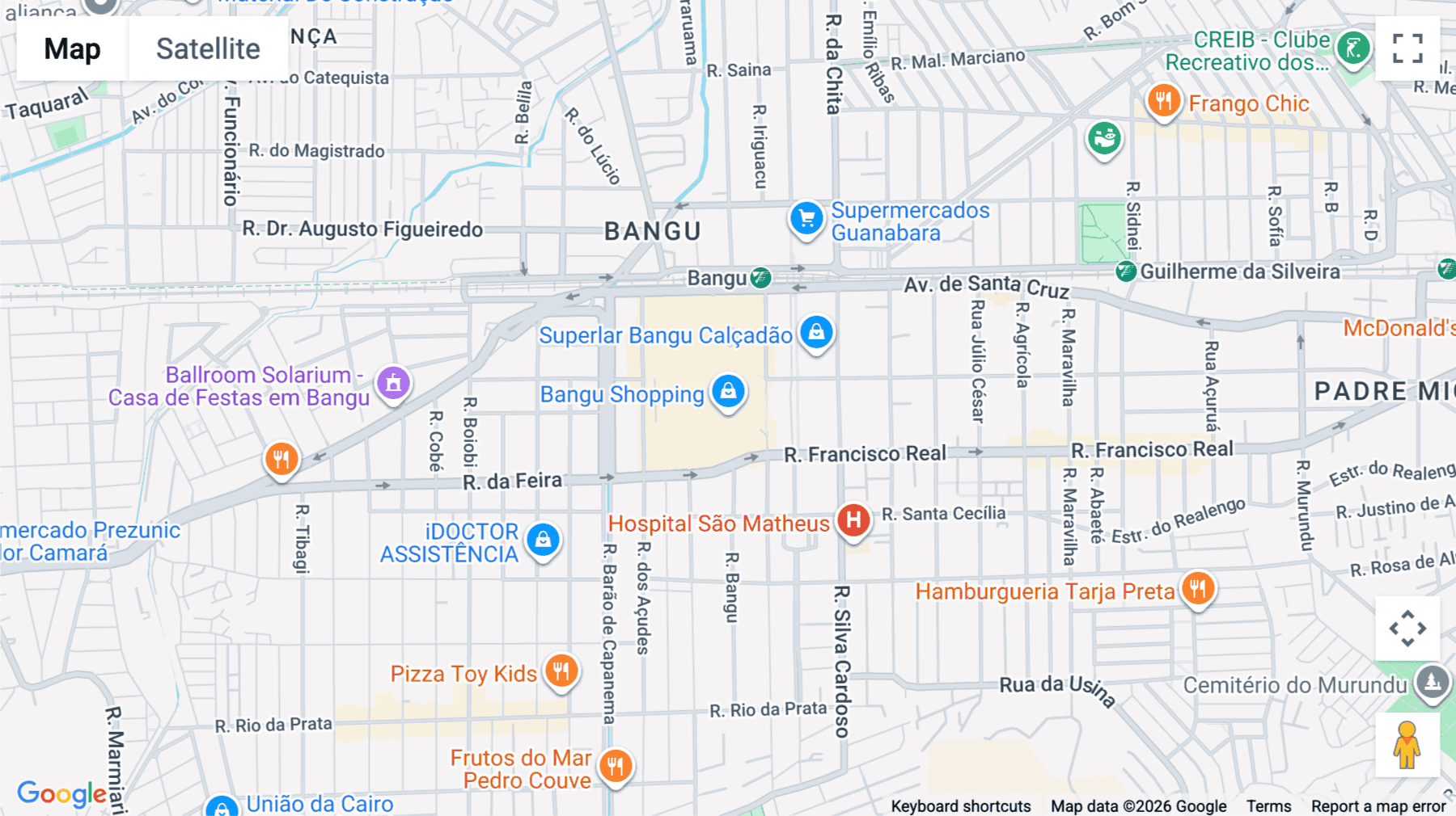Click for interative map of Rua Fonseca 240, Sala 302, Bangu, Rio de Janeiro