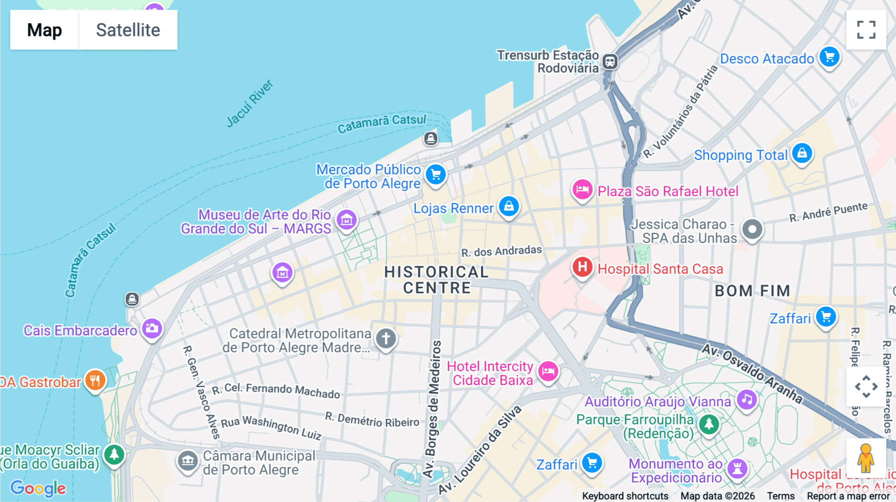 Click for interative map of Rua dos Andradas 1448, Centro, Porto Alegre