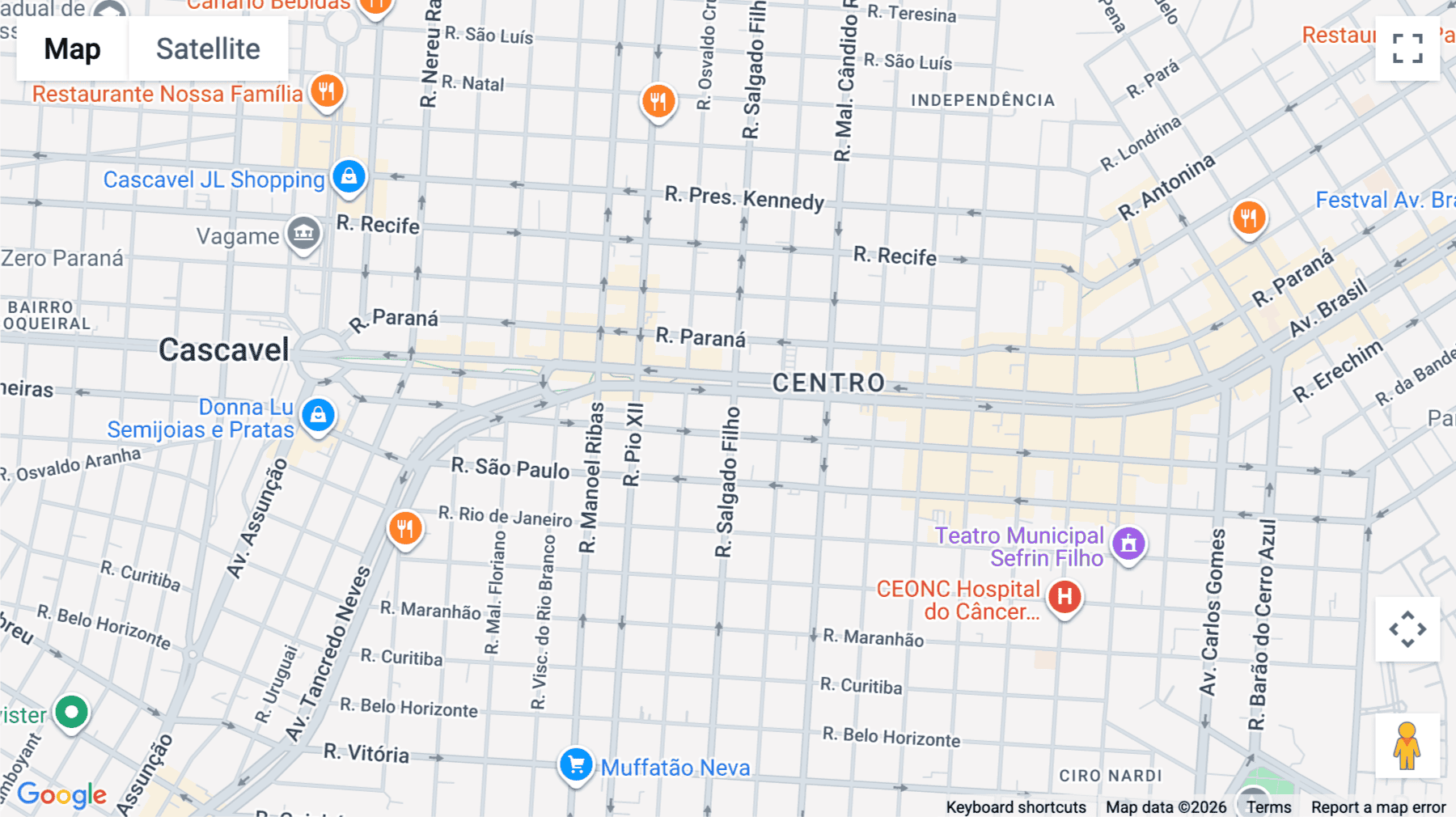 Click for interative map of 2259 Salgado Filho, Office 13, Downtown, Centro, Cascavel