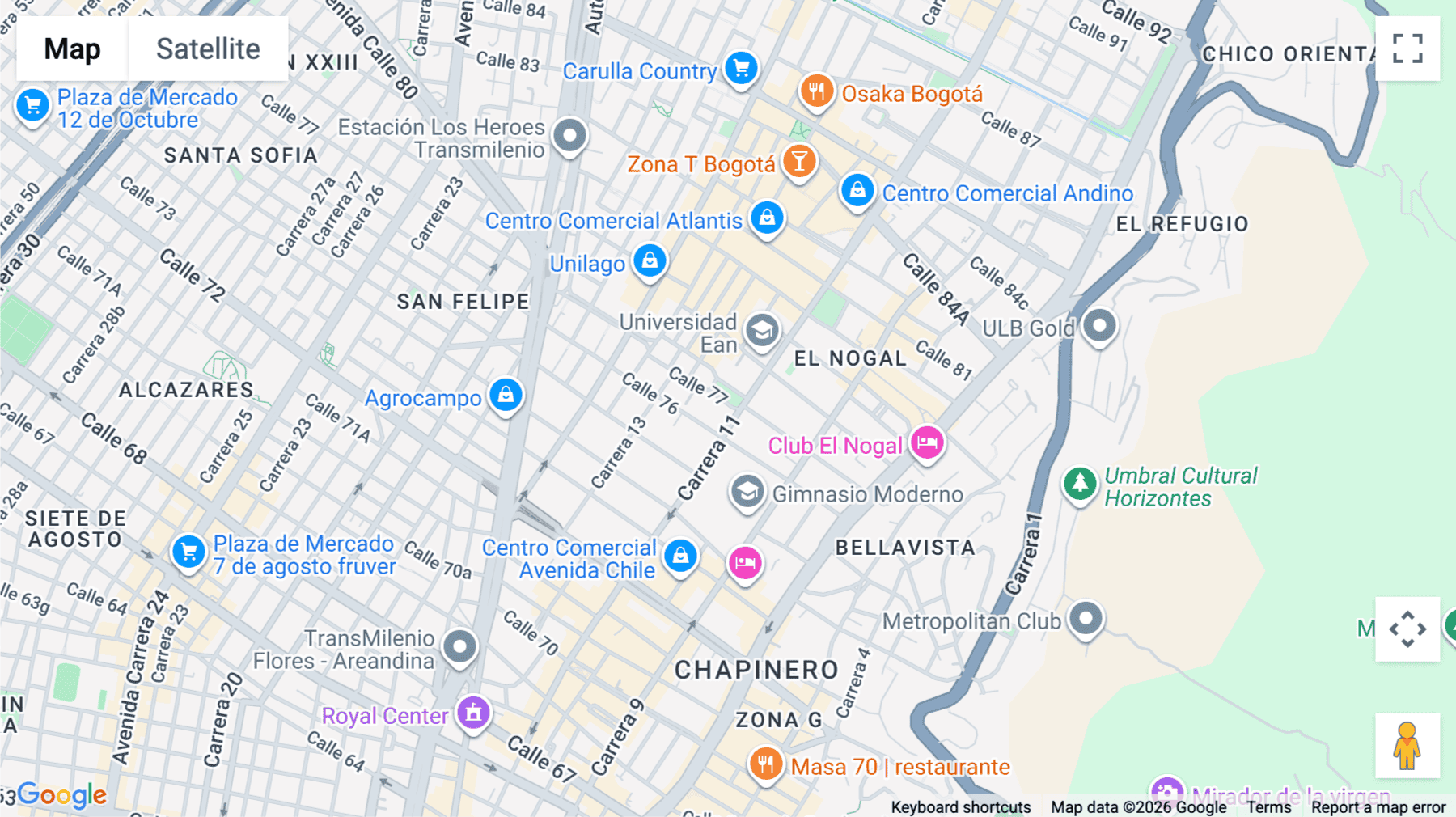 Click for interative map of Calle 77 No.11-19, Piso 5, Bogota