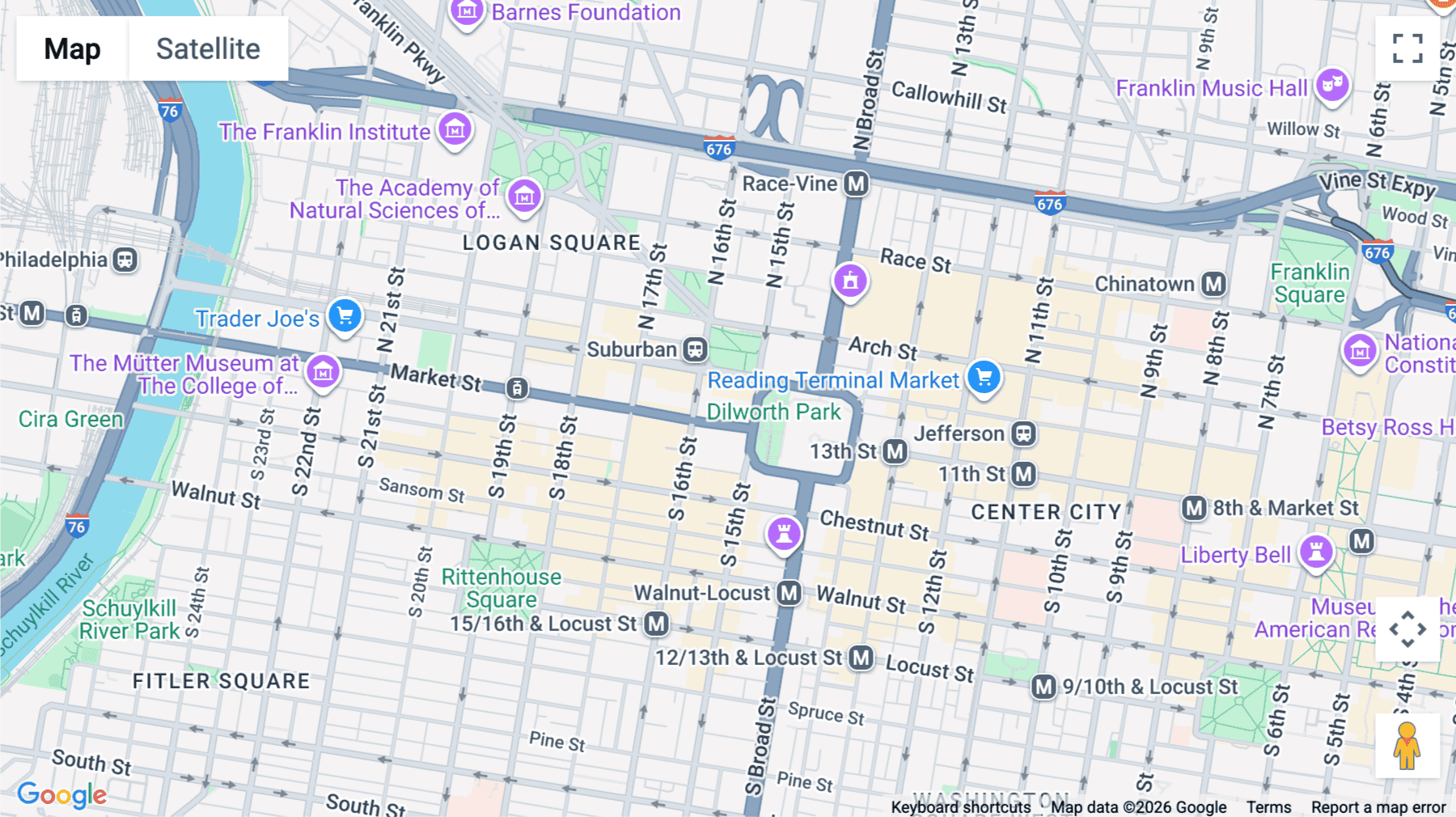 Click for interative map of 1515 Market Street, Suite 1200, Philadelphia