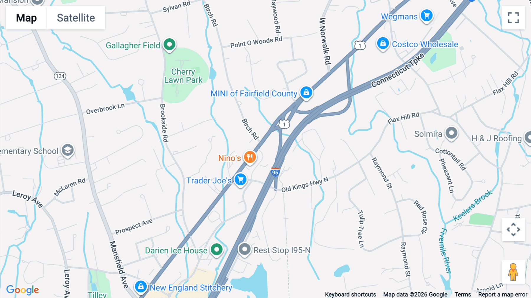 Click for interative map of 320 Boston Post Rd, Darien, Darien