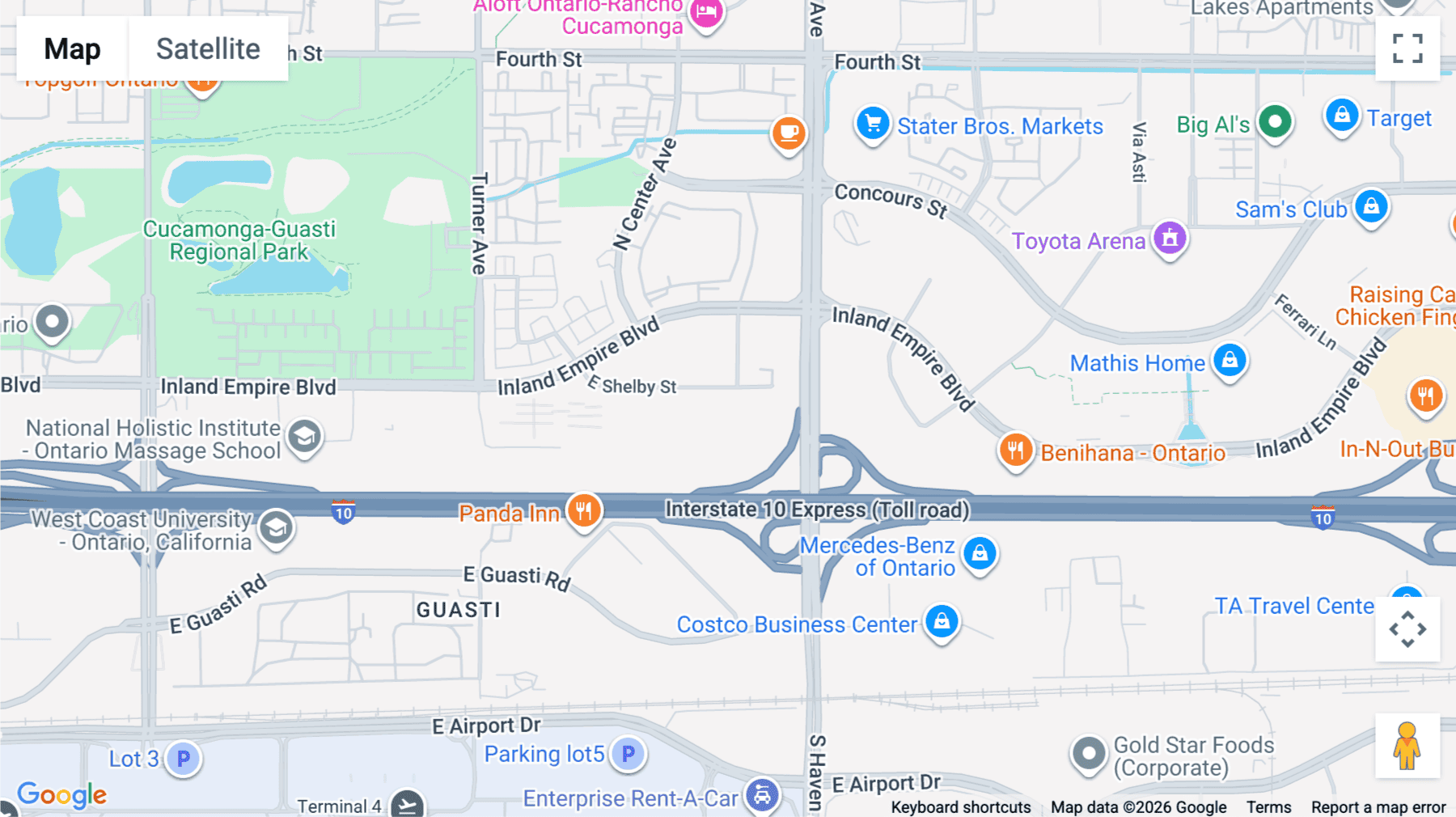 Click for interative map of 3350 Shelby St, Suite 200, Ontario
