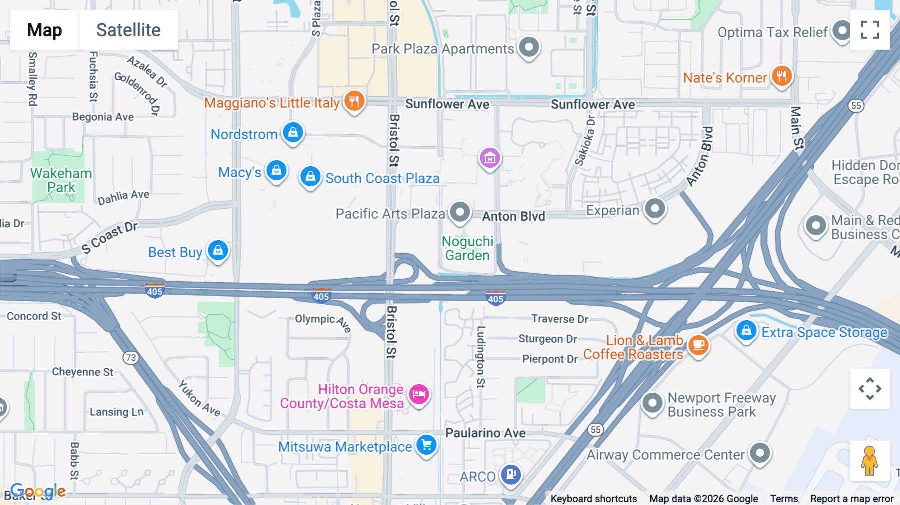 Click for interative map of 3200, Park Center Drive, 14th & 15th Floor, Costa Mesa