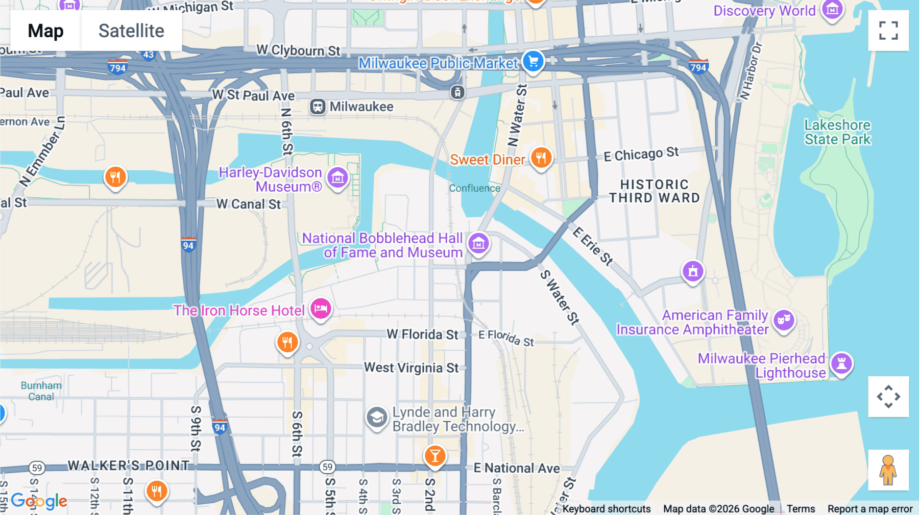 Click for interative map of 161 South 1st Street, 3rd Floor, Milwaukee